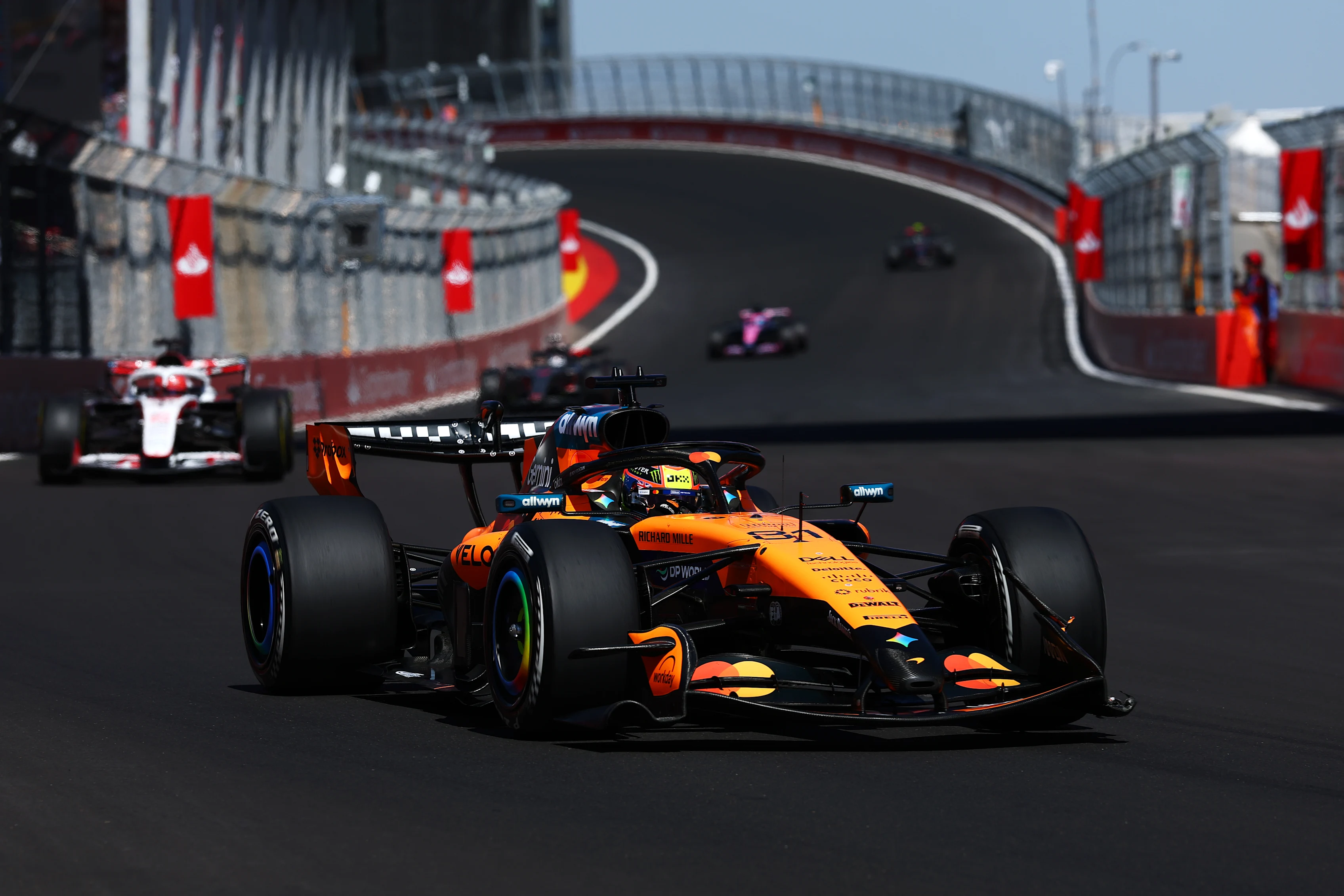 MADRID, SPAIN - SEPTEMBER 13: Oscar Piastri of Australia driving the (81) McLaren MCL40 Mercedes on