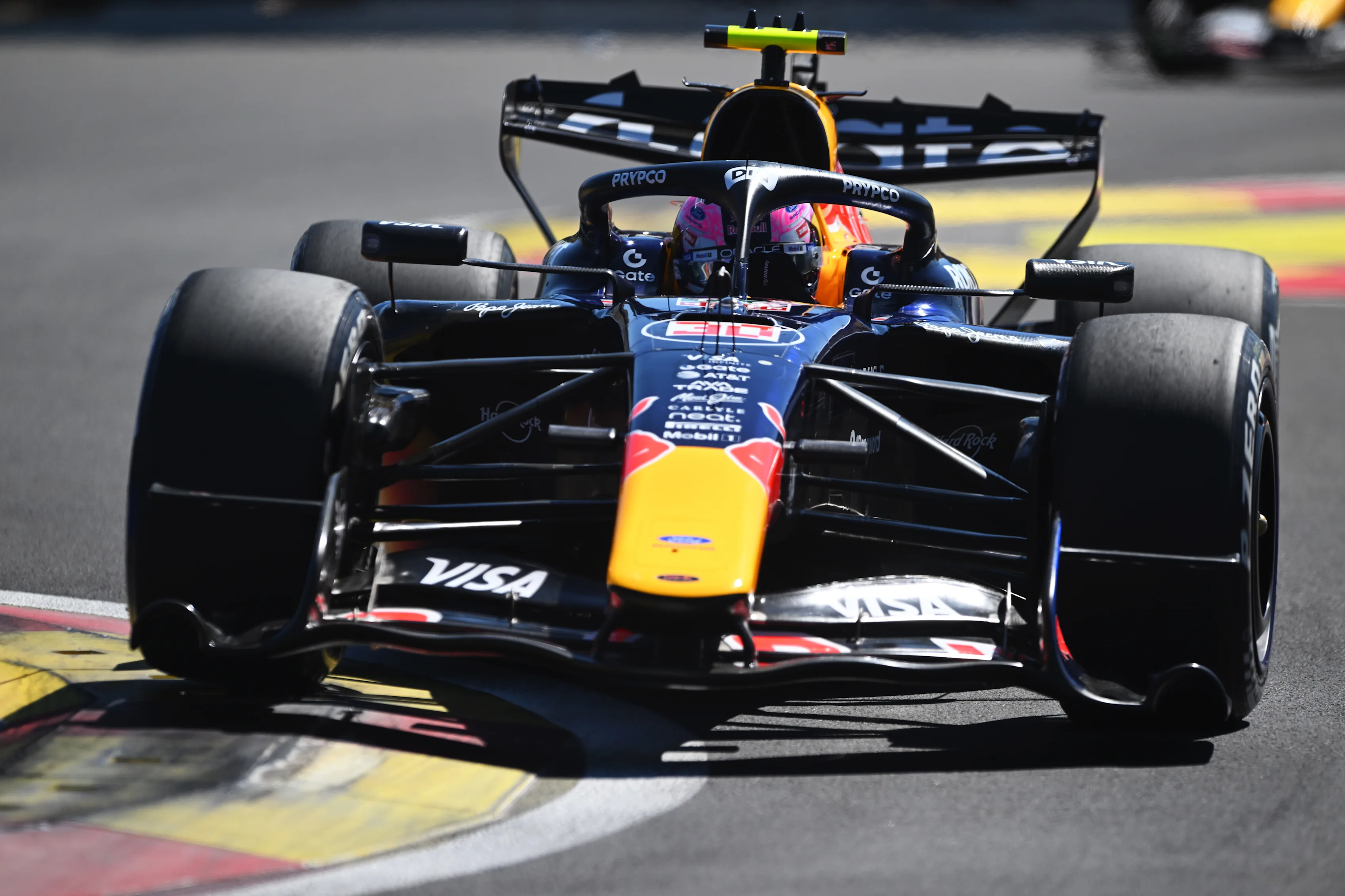 MADRID, SPAIN - SEPTEMBER 13: Liam Lawson of New Zealand driving the (30) Oracle Red Bull Racing