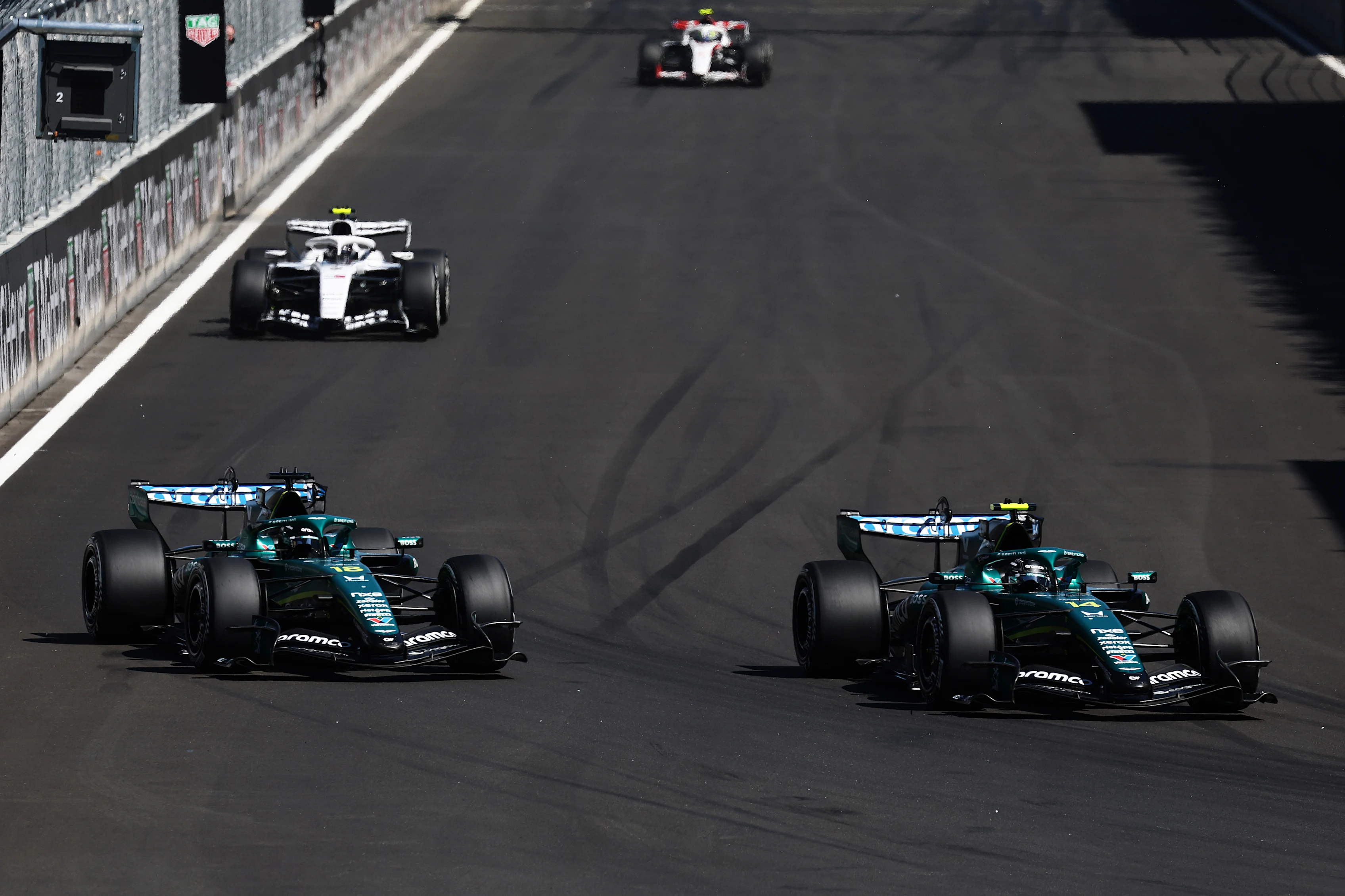 MADRID, SPAIN - SEPTEMBER 13: Fernando Alonso of Spain driving the (14) Aston Martin F1 Team AMR26