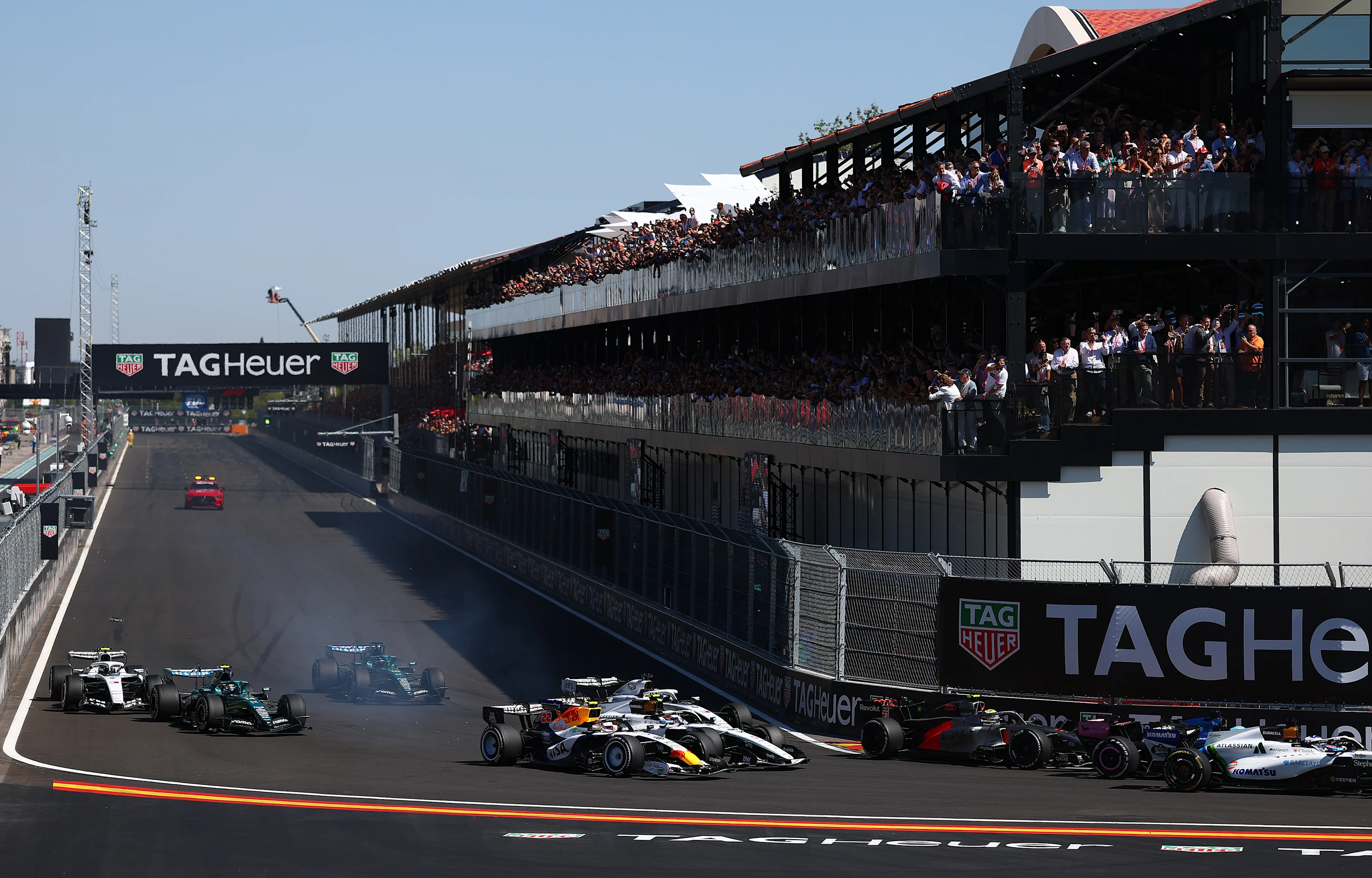 MADRID, SPAIN - SEPTEMBER 13: Sergio Perez of Mexico driving the (11) Cadillac F1 Team MAC-26