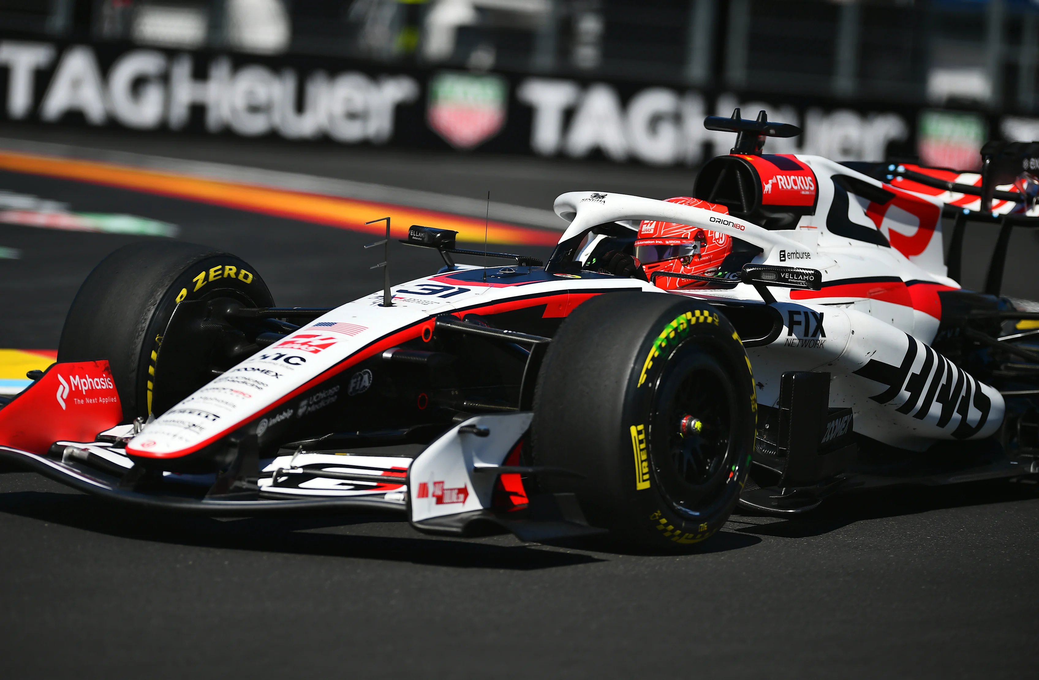 MADRID, SPAIN - SEPTEMBER 13: Esteban Ocon of France driving the (31) Haas F1 VF-26 Ferrari on