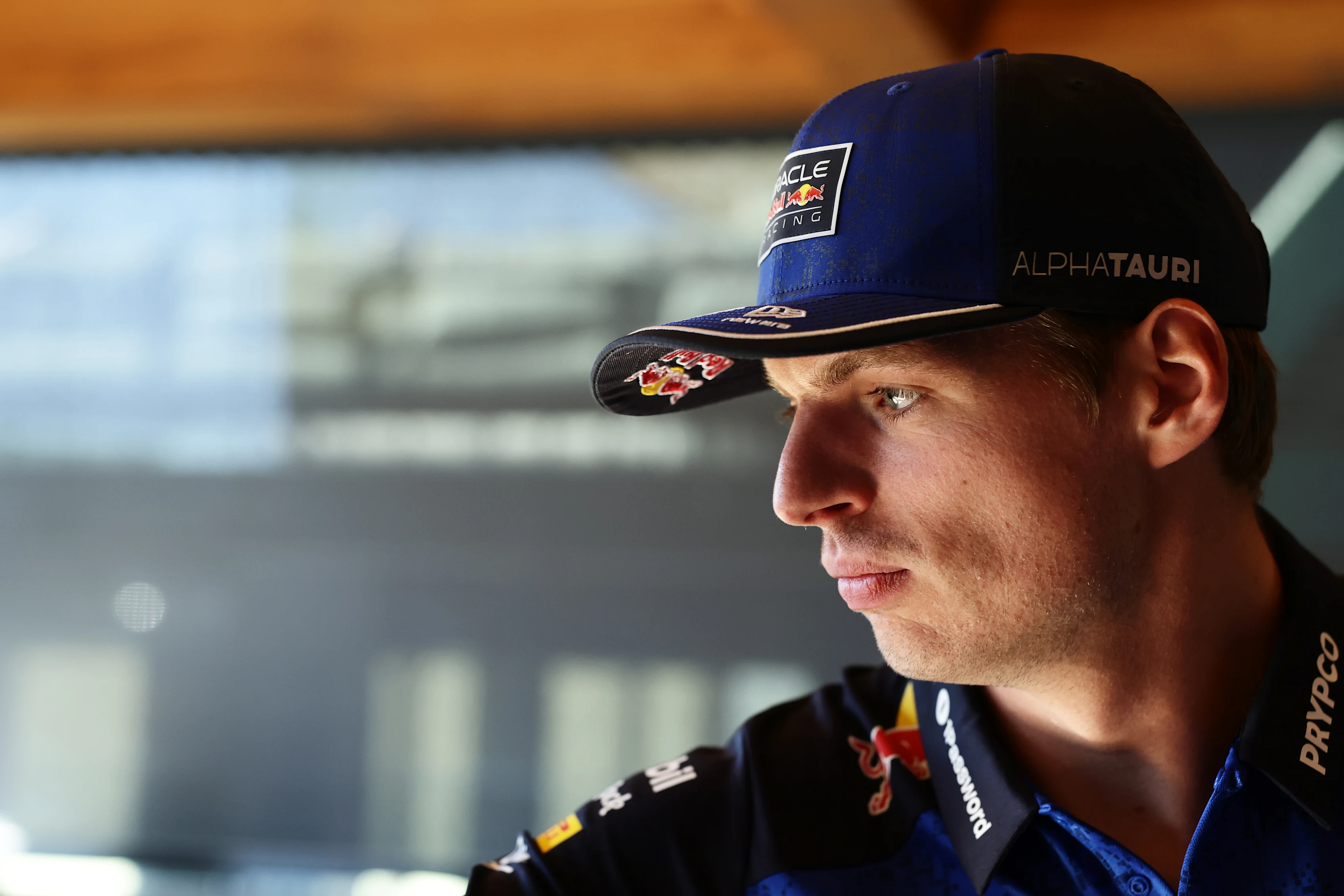 MADRID, SPAIN - SEPTEMBER 10: Max Verstappen of the Netherlands and Oracle Red Bull Racing looks on