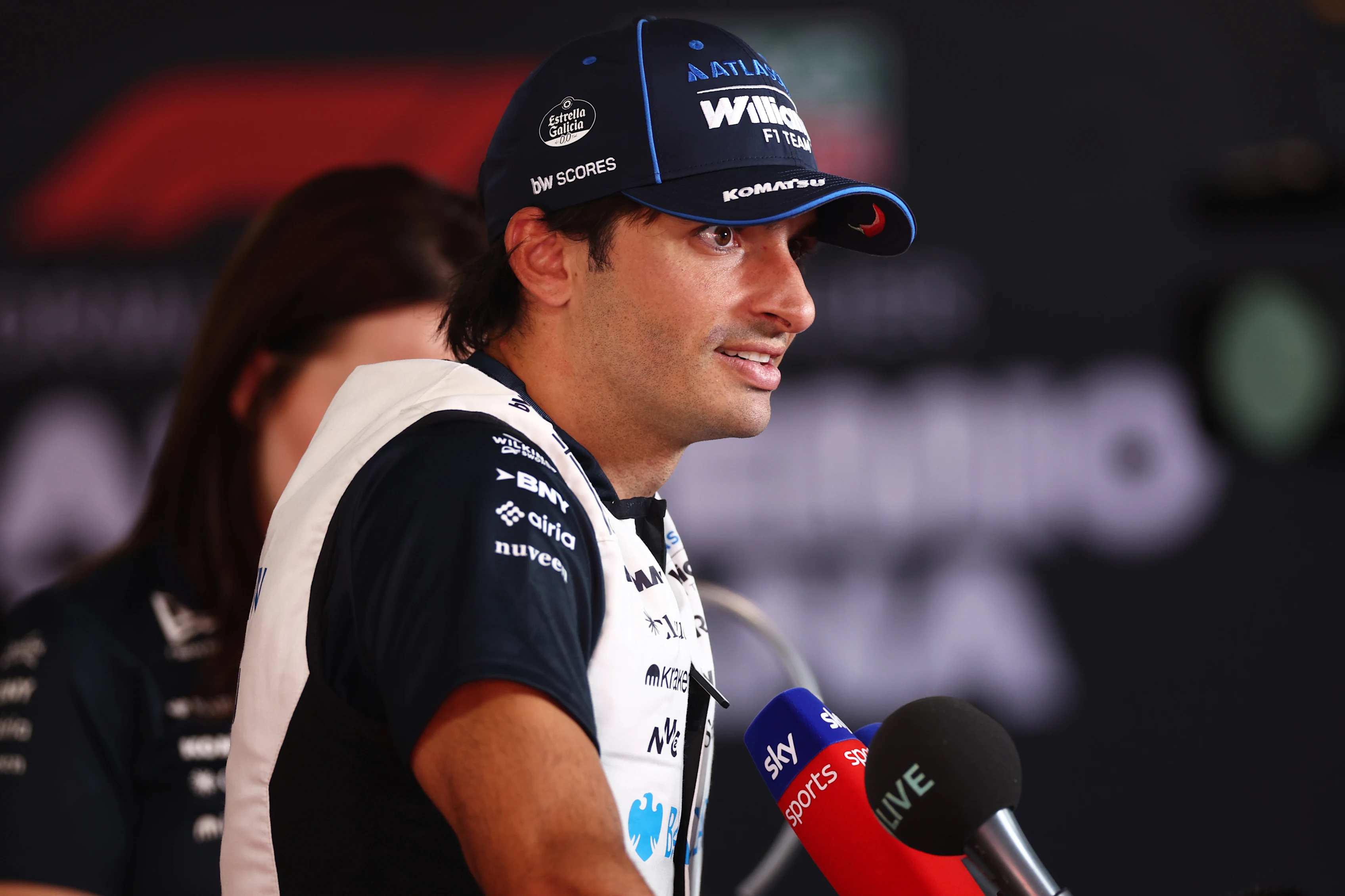 MADRID, SPAIN - SEPTEMBER 12: Seventeenth placed qualifier Carlos Sainz of Spain and Williams is