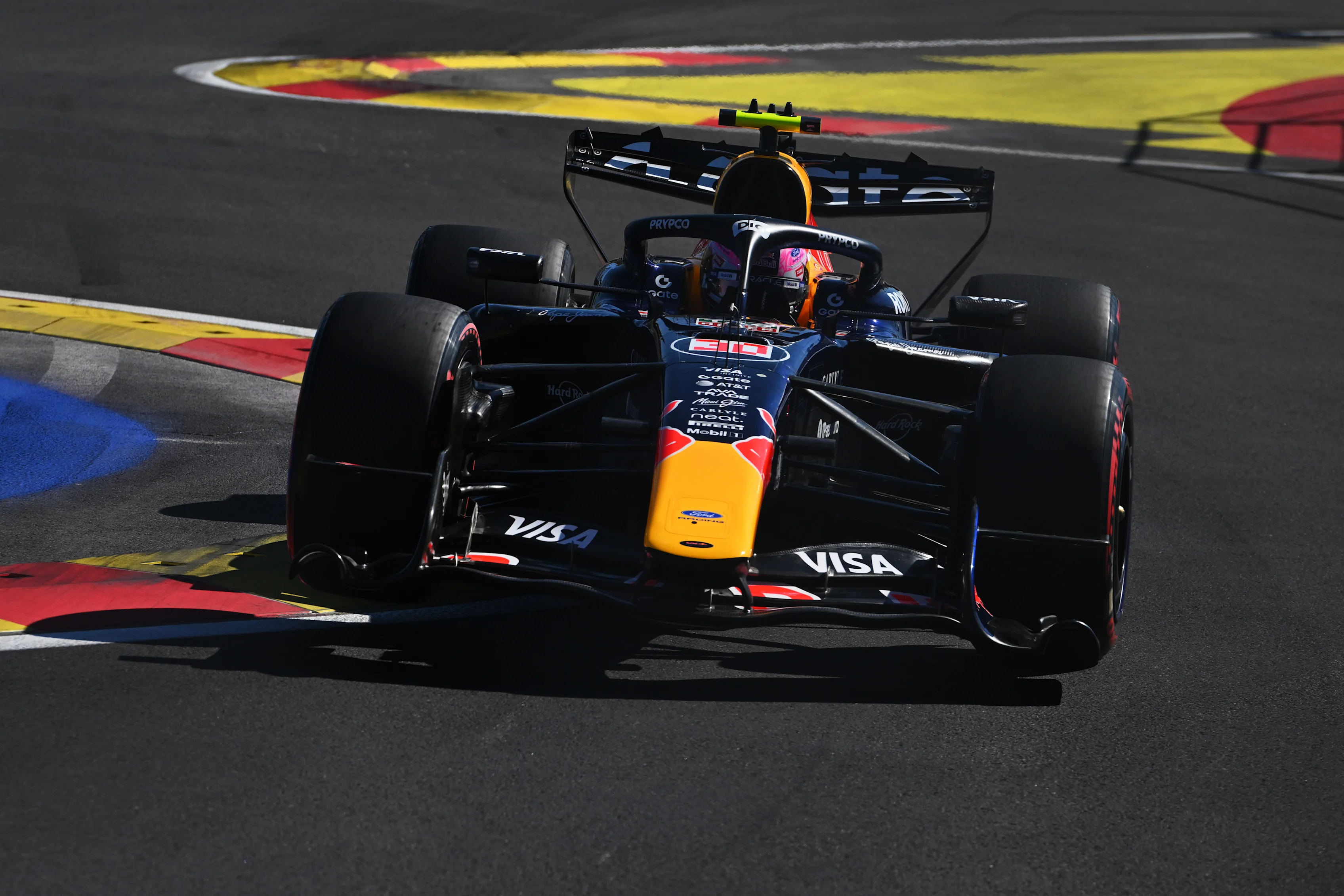 MADRID, SPAIN - SEPTEMBER 12: Liam Lawson of New Zealand driving the (30) Oracle Red Bull Racing
