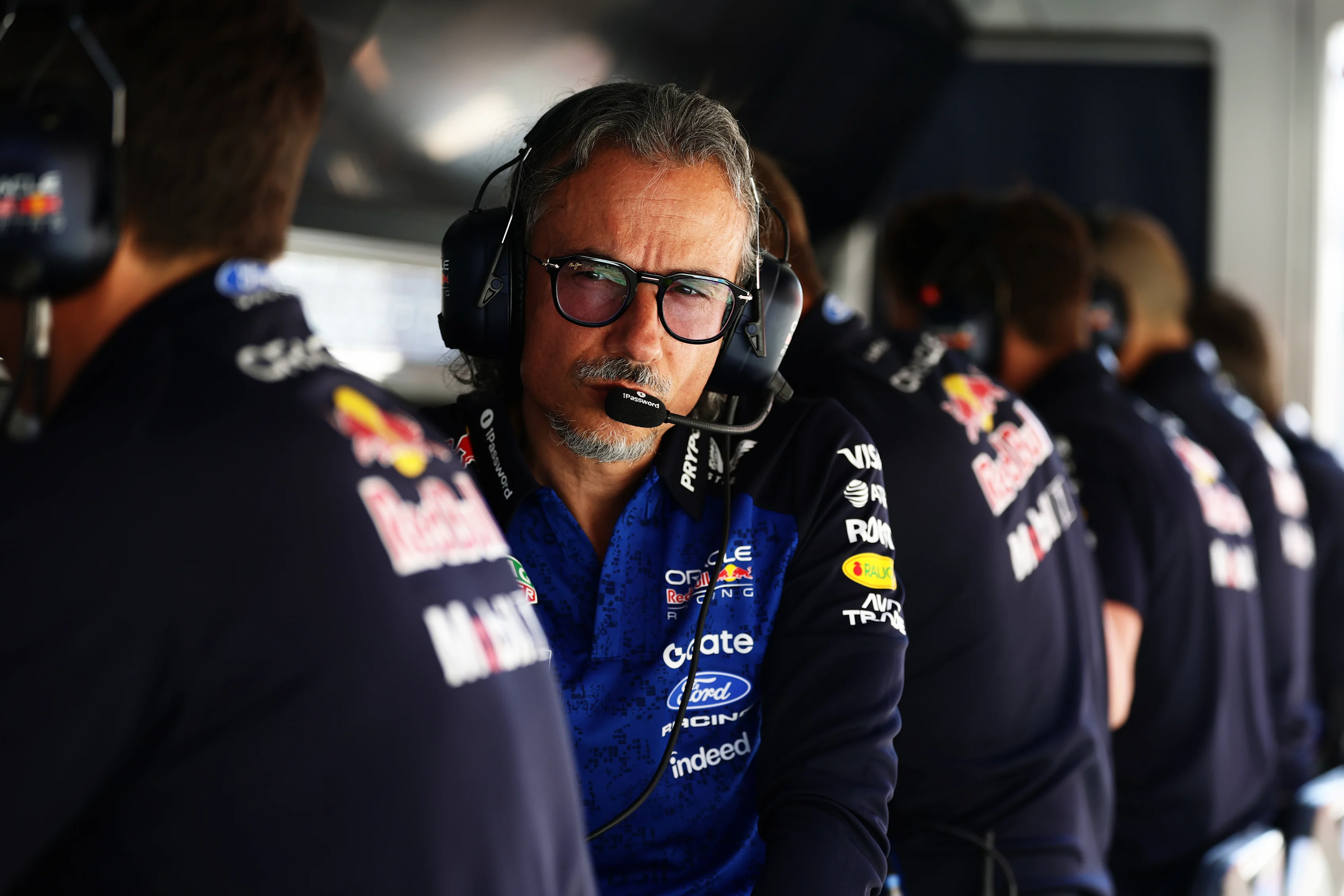 MADRID, SPAIN - SEPTEMBER 12: Laurent Mekies, Team Principal of Oracle Red Bull Racing looks on