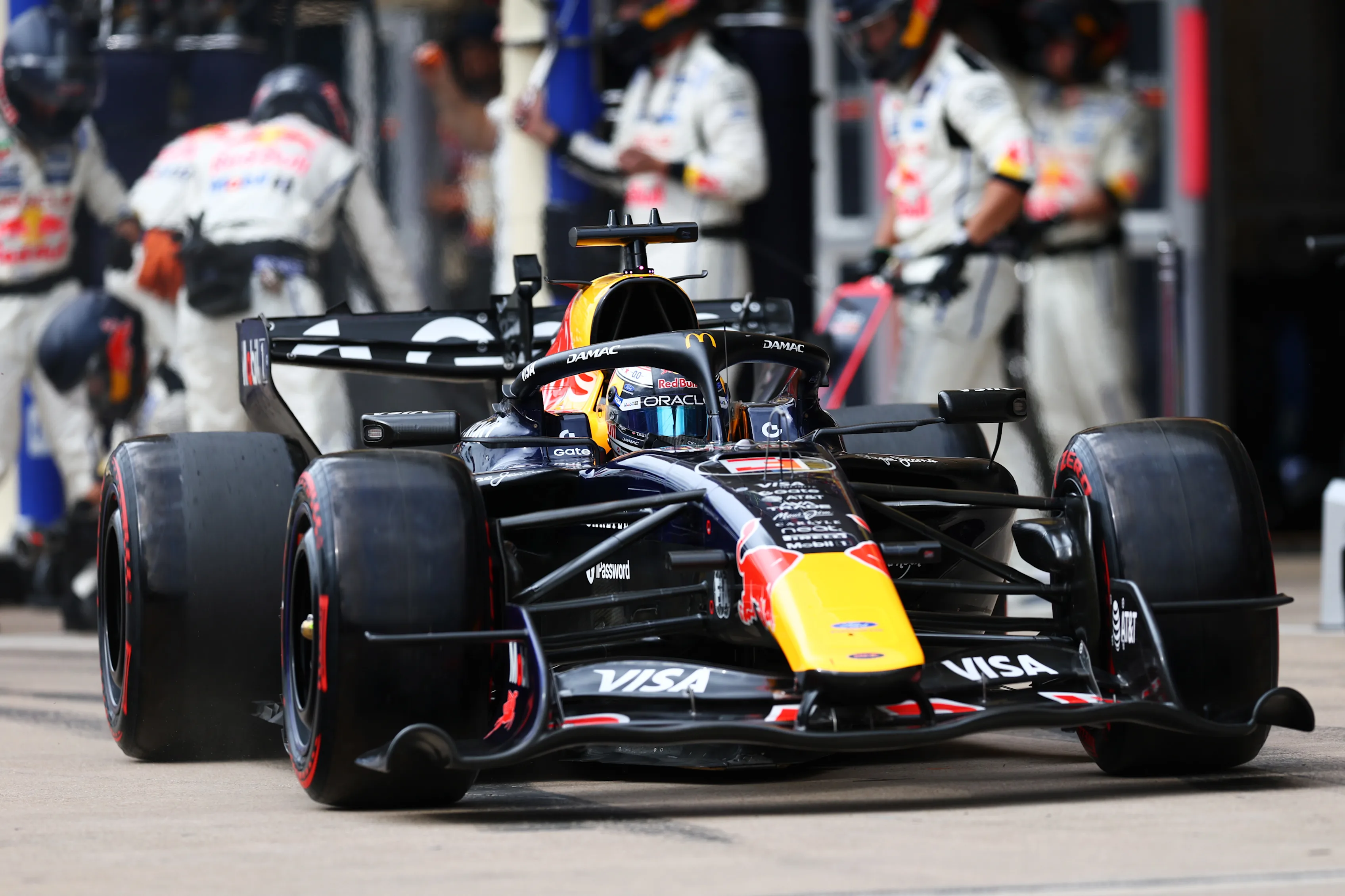 AUSTIN, TEXAS - OCTOBER 25: Max Verstappen of the Netherlands driving the (3) Oracle Red Bull