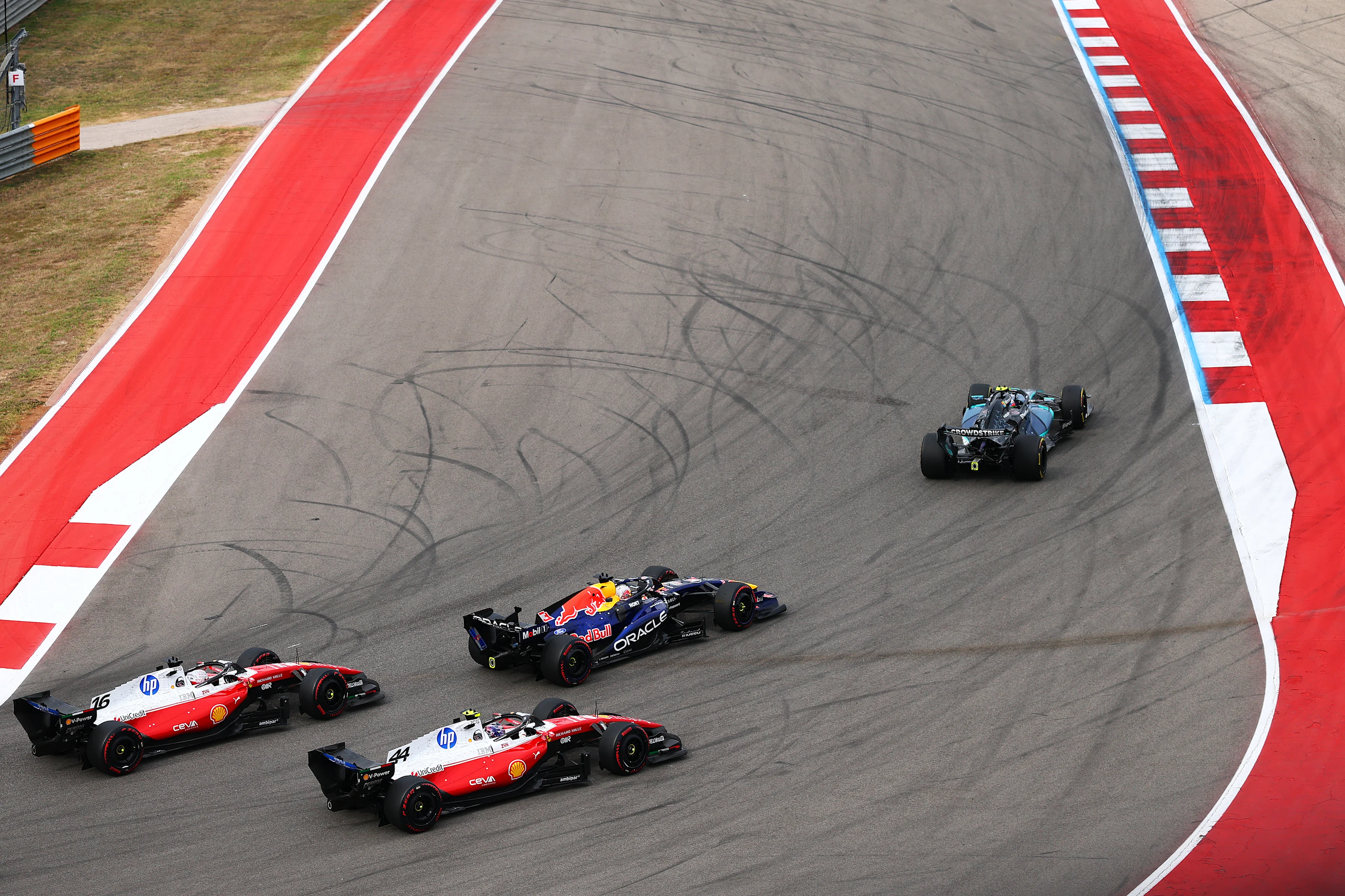 AUSTIN, TEXAS - OCTOBER 25: Andrea Kimi Antonelli of Italy driving the (12) Mercedes AMG Petronas