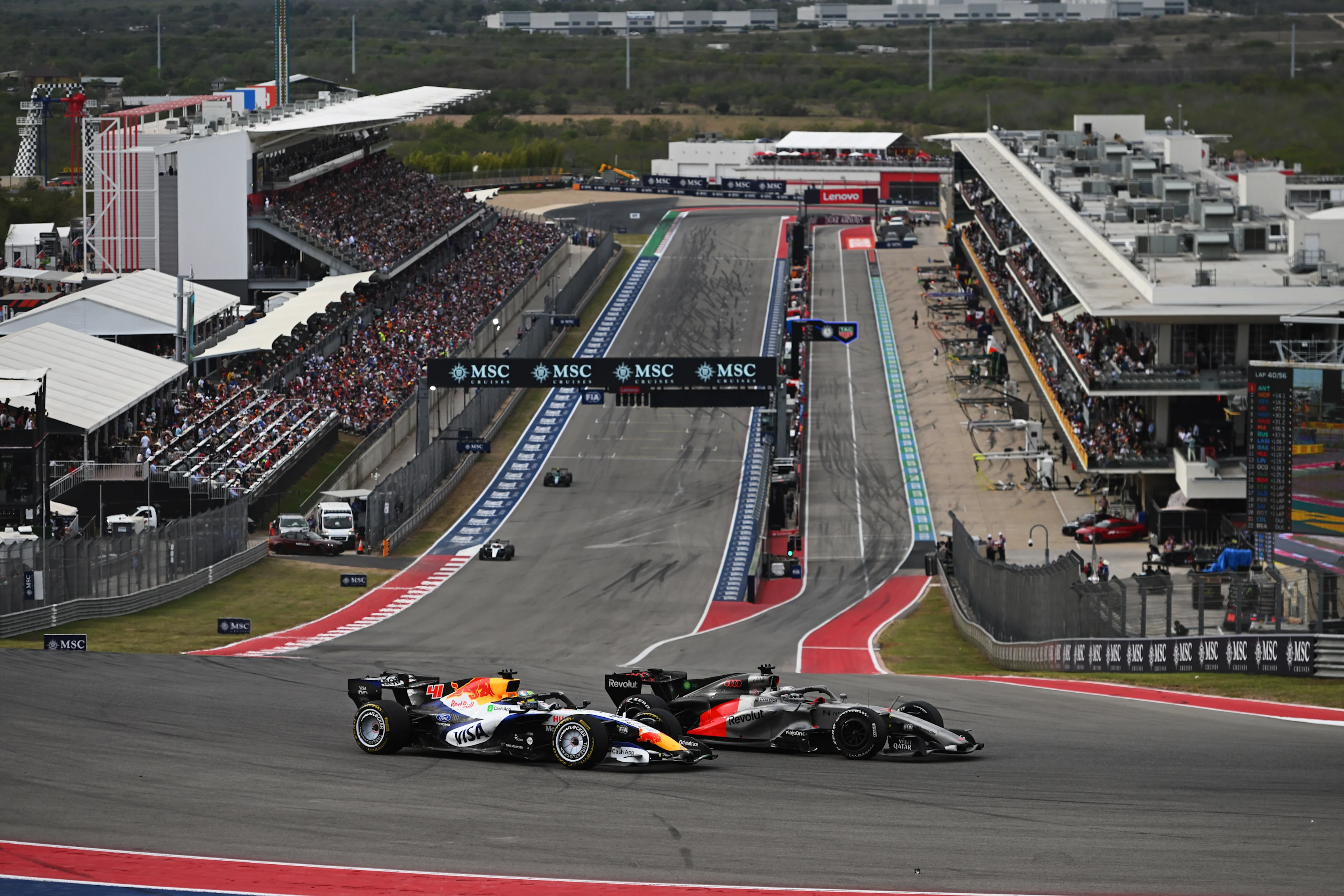 AUSTIN, TEXAS - OCTOBER 25: Nico Hulkenberg of Germany driving the (27) Audi F1 Team R26 and Arvid