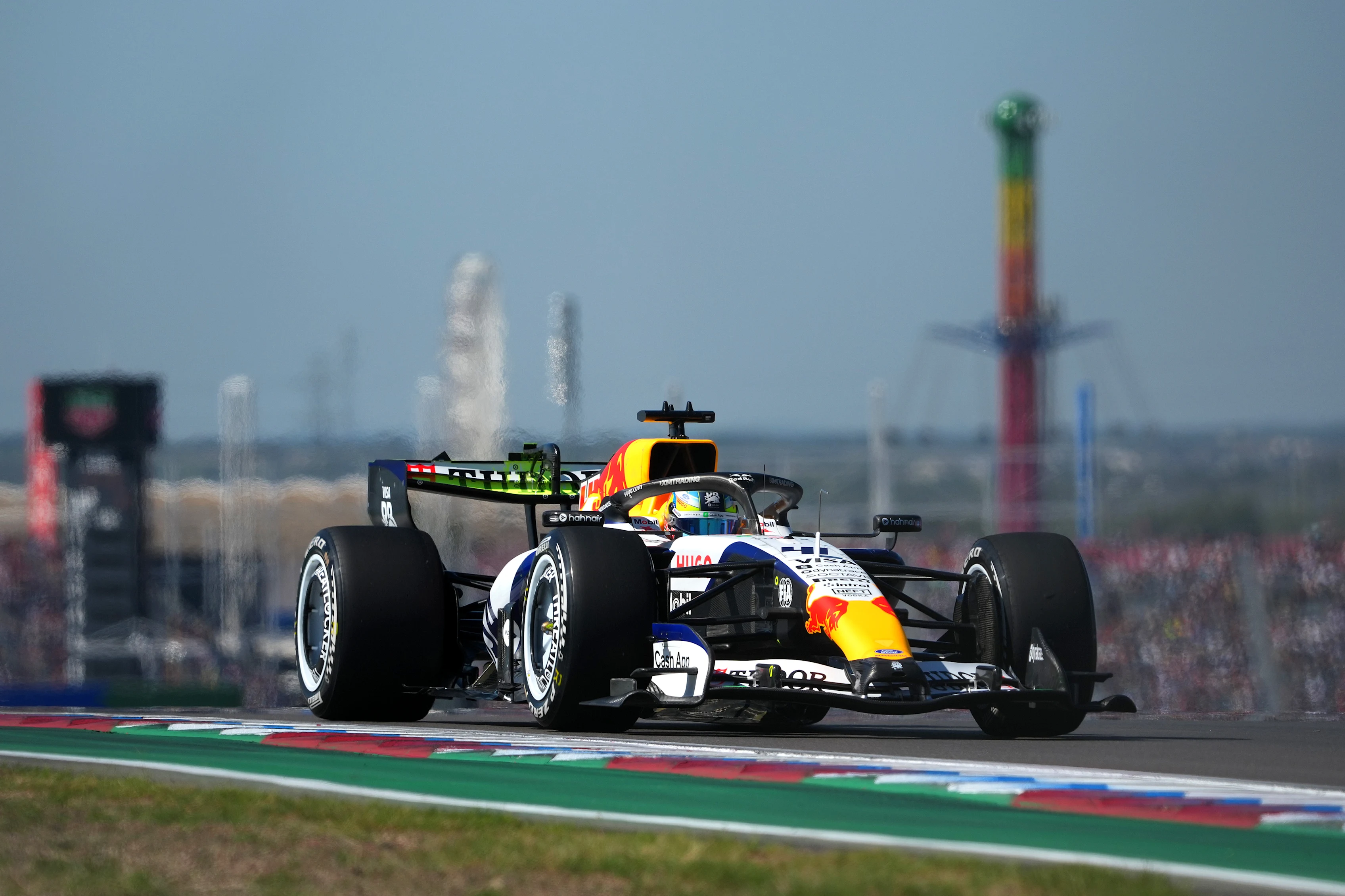 AUSTIN, TEXAS - OCTOBER 23: Arvid Lindblad of Great Britain driving the (41) Visa Cash App Racing