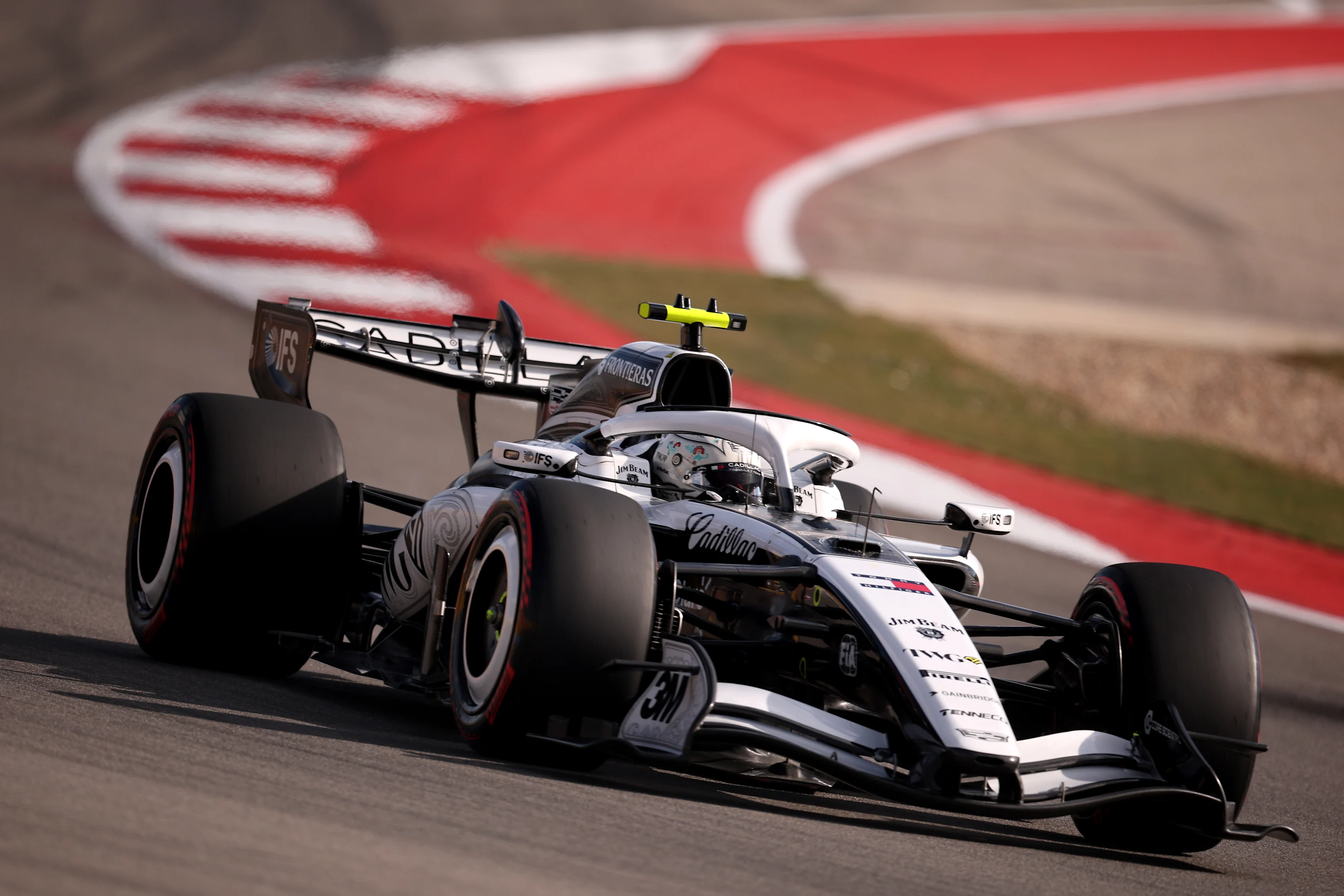 AUSTIN, TEXAS - OCTOBER 24: Valtteri Bottas of Finland driving the (77) Cadillac F1 Team MAC-26