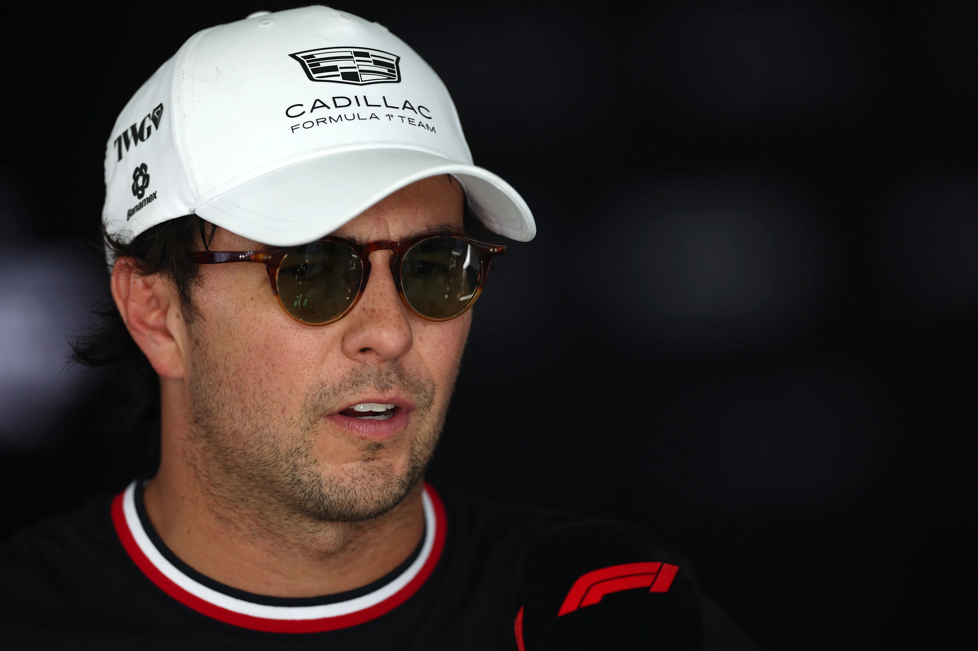 AUSTIN, TEXAS - OCTOBER 24: Twenty-first placed qualifier Sergio Perez of Mexico and Cadillac F1