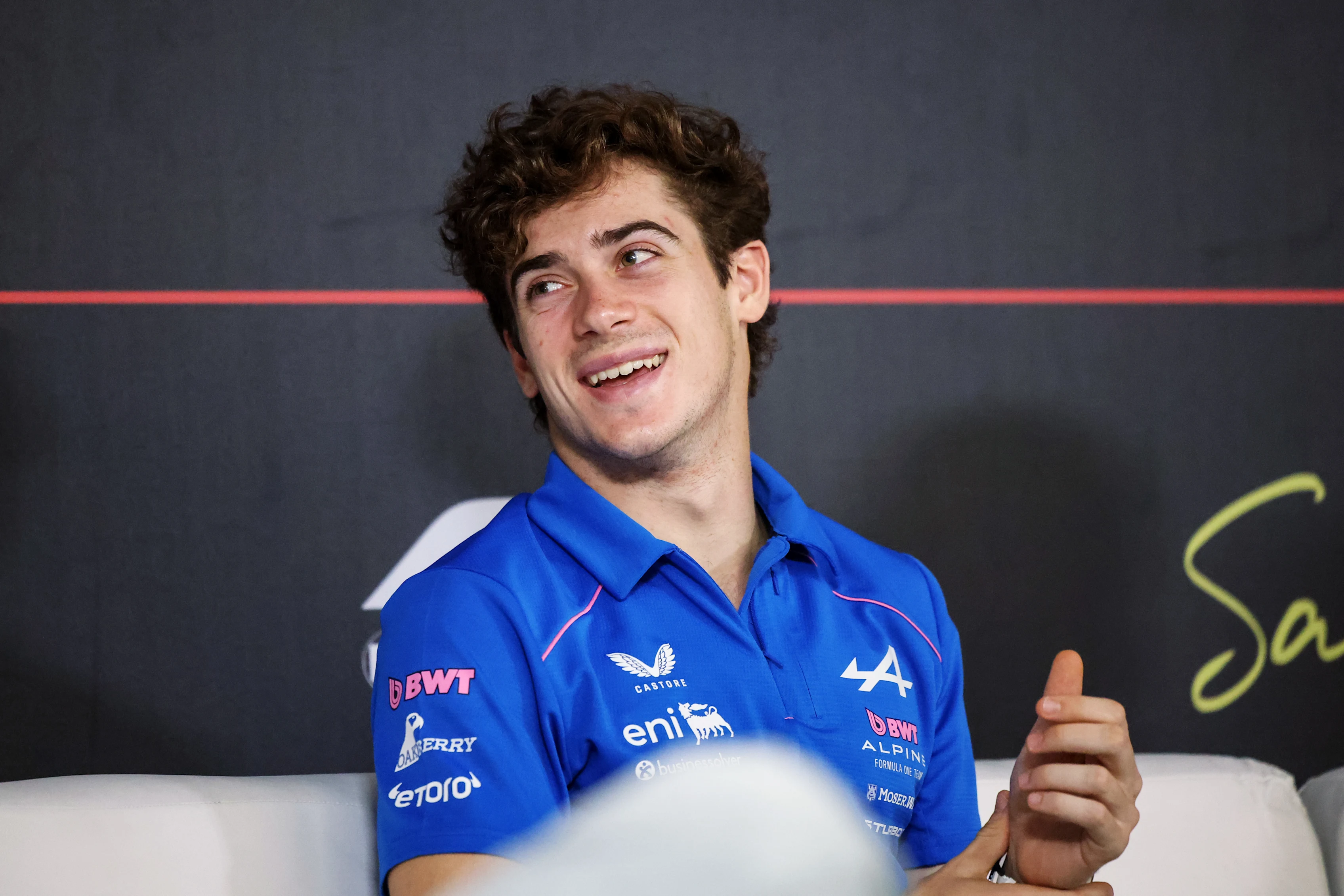 BAHRAIN, BAHRAIN - FEBRUARY 20: Franco Colapinto of Argentina and Alpine F1 looks on in the Drivers
