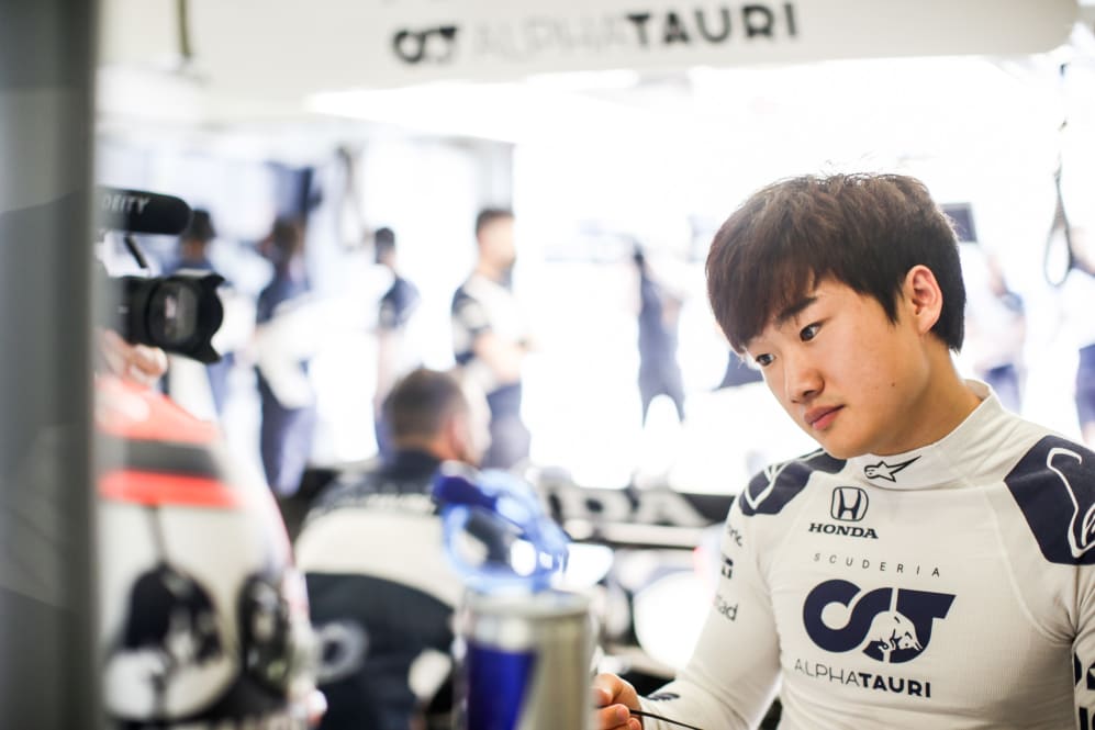 SPIELBERG, AUSTRIA - JUNE 25: Yuki Tsunoda of Scuderia AlphaTauri and Japan during practice ahead