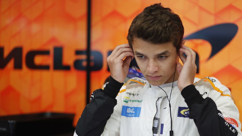 SPA-FRANCORCHAMPS, BELGIUM - AUGUST 24: Lando Norris, McLaren MCL33 Renault, prepares to drive in