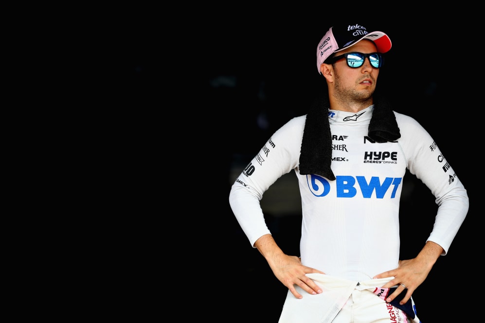 HOCKENHEIM, GERMANY - JULY 22: Sergio Perez of Mexico and Force India looks on before the Formula