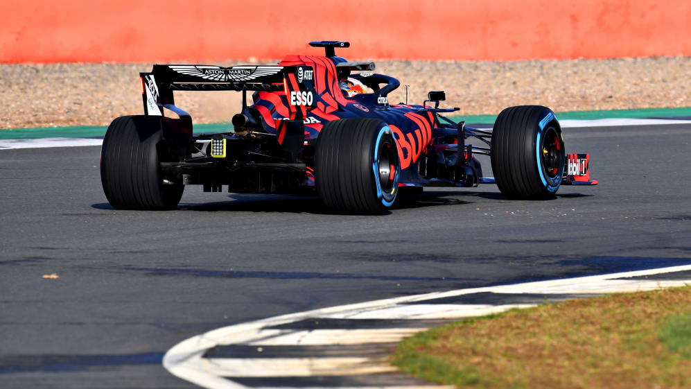 NORTHAMPTON, ENGLAND - FEBRUARY 13: Max Verstappen of the Netherlands driving the (33) Aston Martin