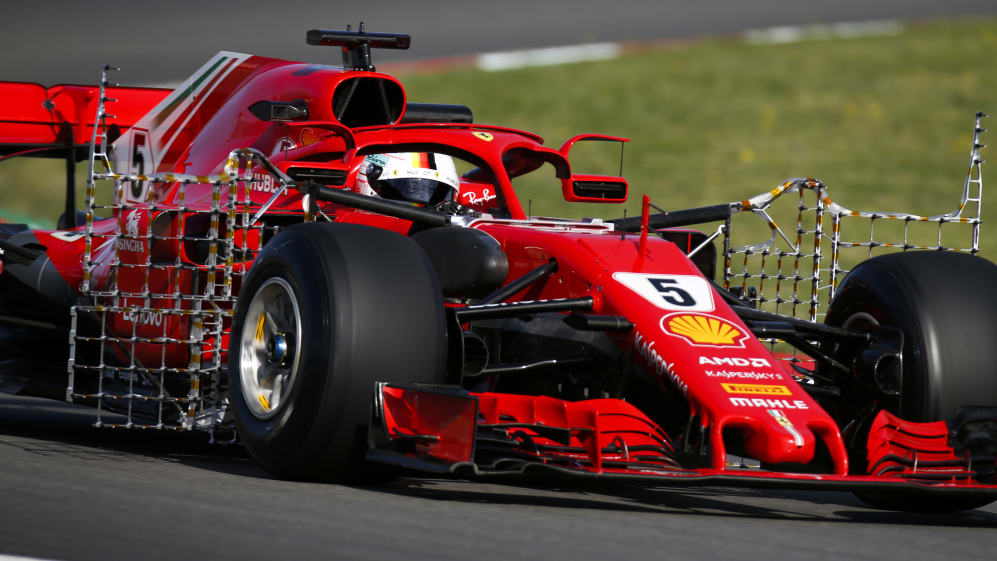 CIRCUIT DE BARCELONA-CATALUNYA, SPAIN - MAY 15: Sebastian Vettel, Ferrari SF71H during the