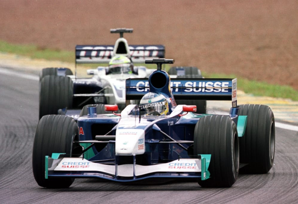 01 Apr 2001: Nick Heidfeld of Sauber and Germany on his way to his first F1 podium during the