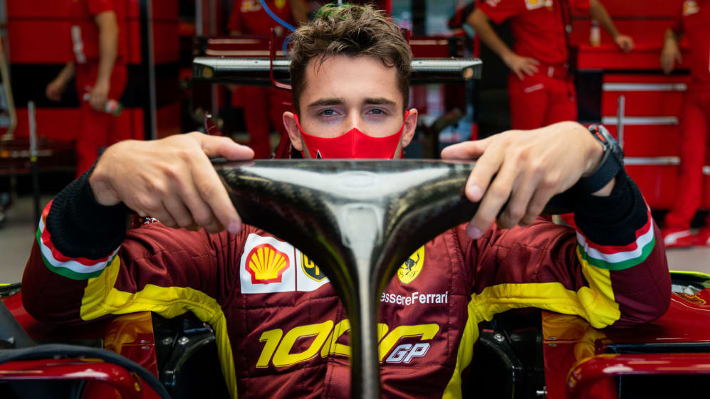 Ferrari's Charles Leclerc makes his musical debut. And it's rather