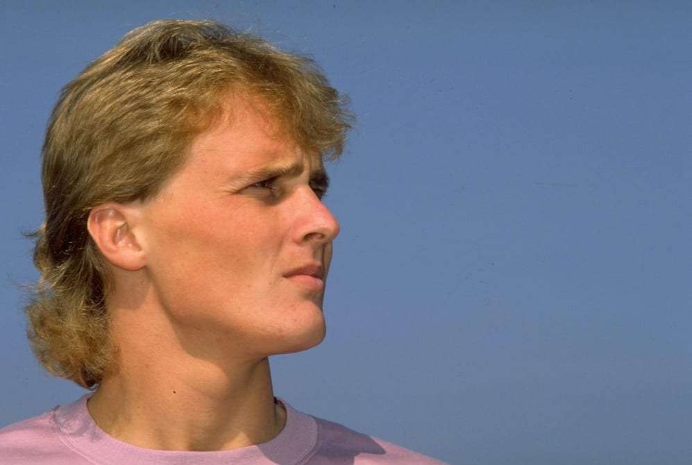 1989: Portrait of Benetton Ford driver Johnny Herbert of Great Britain. \ Mandatory Credit: Pascal