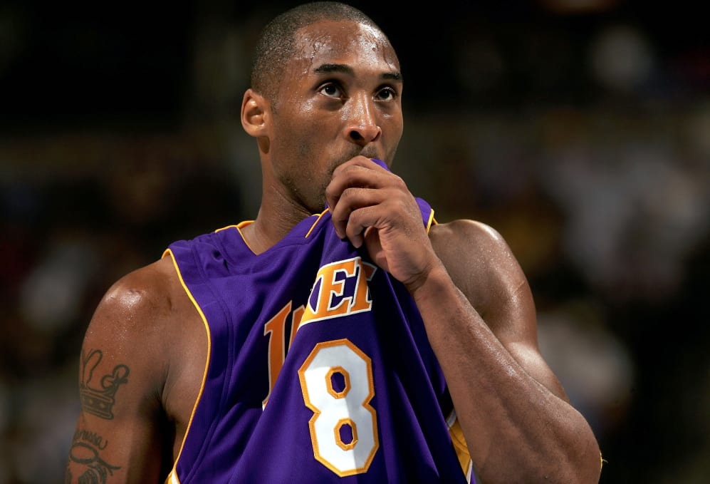 DENVER - NOVEMBER 2: Kobe Bryant #8 of the Los Angeles Lakers prepares to take a free throw