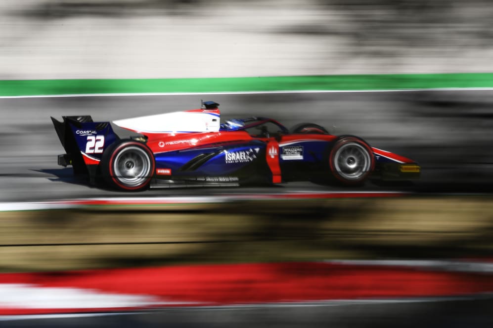 BARCELONA, SPAIN - AUGUST 14: Roy Nissany of Israel and Trident (22) drives on track during