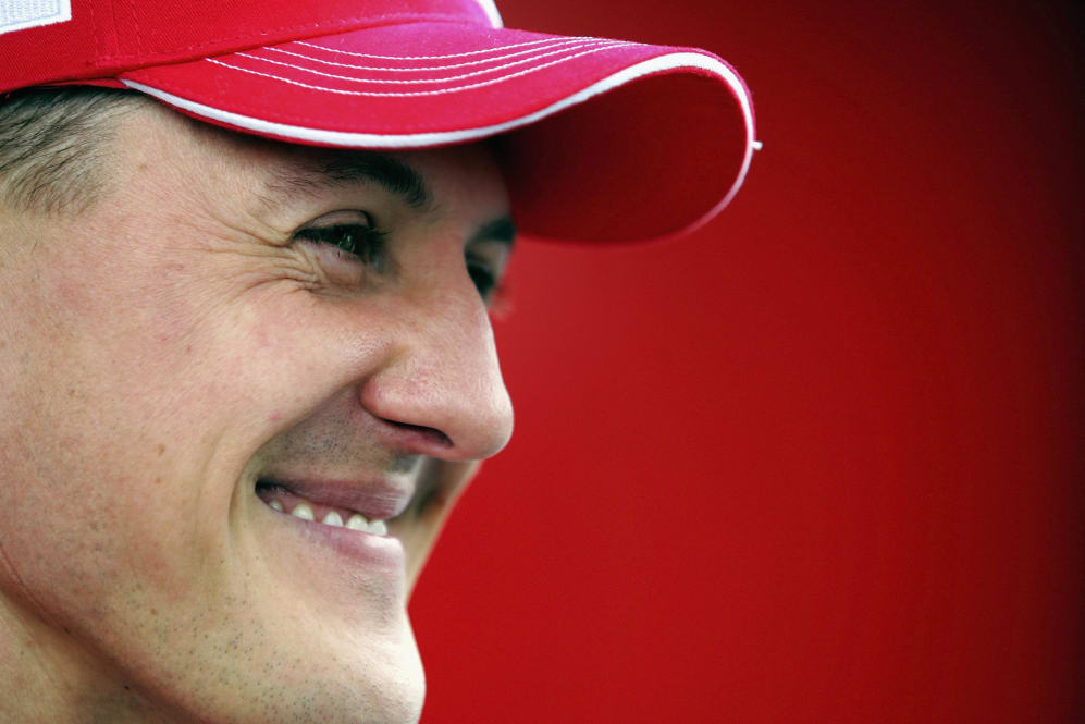 SAO PAULO, BRAZIL - OCTOBER 20: Michael Schumacher of Germany and Ferrari looks on in the paddock