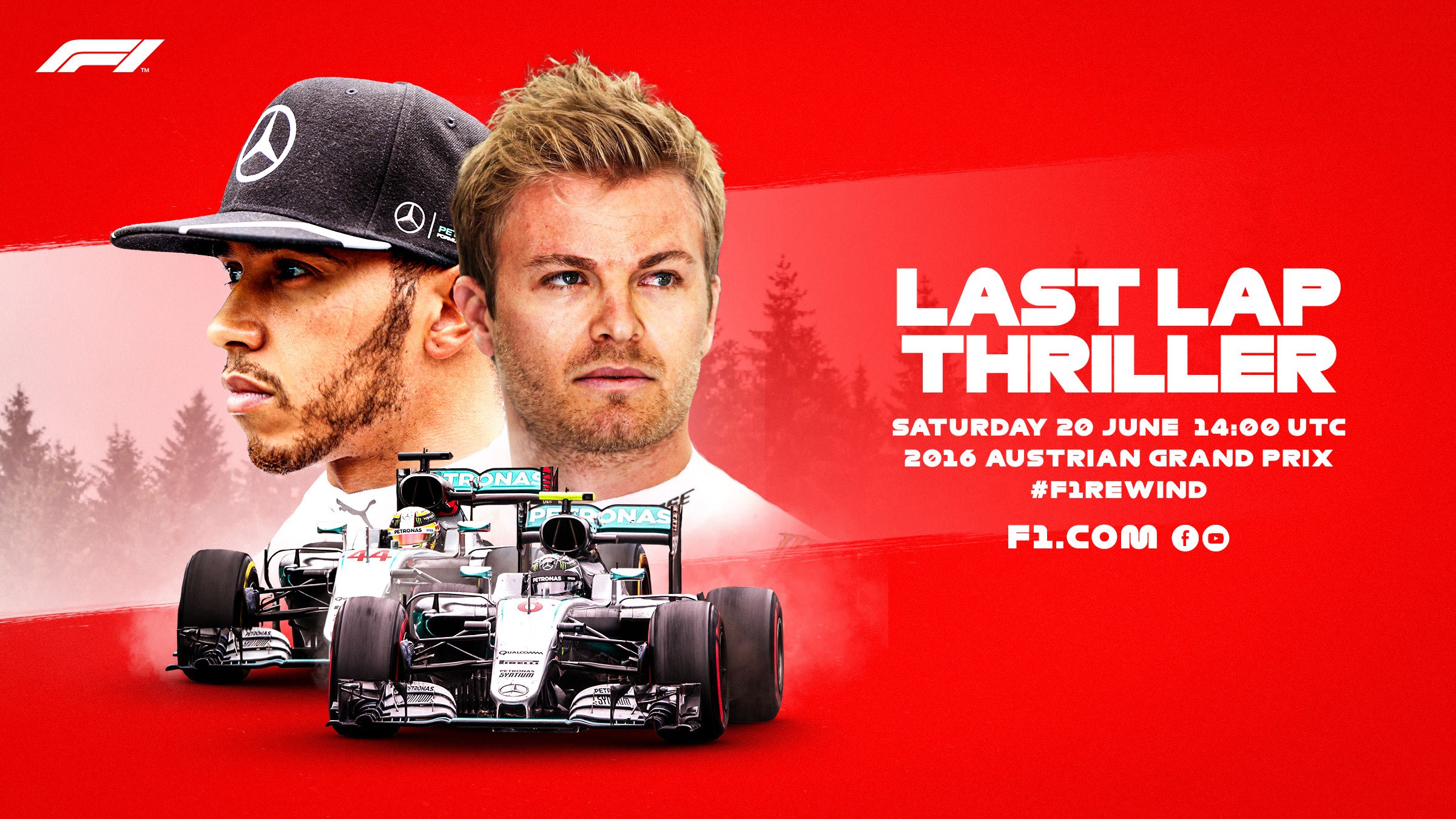 WATCH Relive the stunning Hamilton/Rosberg battle at the 2016 Austrian Grand Prix in full Formula 1®