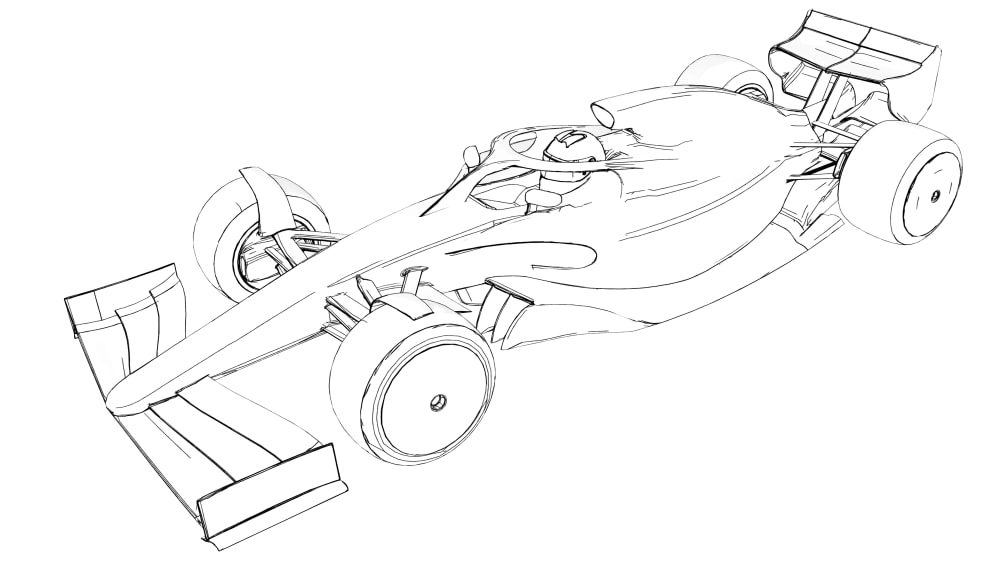 Share 83+ formula 1 car sketch latest - in.eteachers