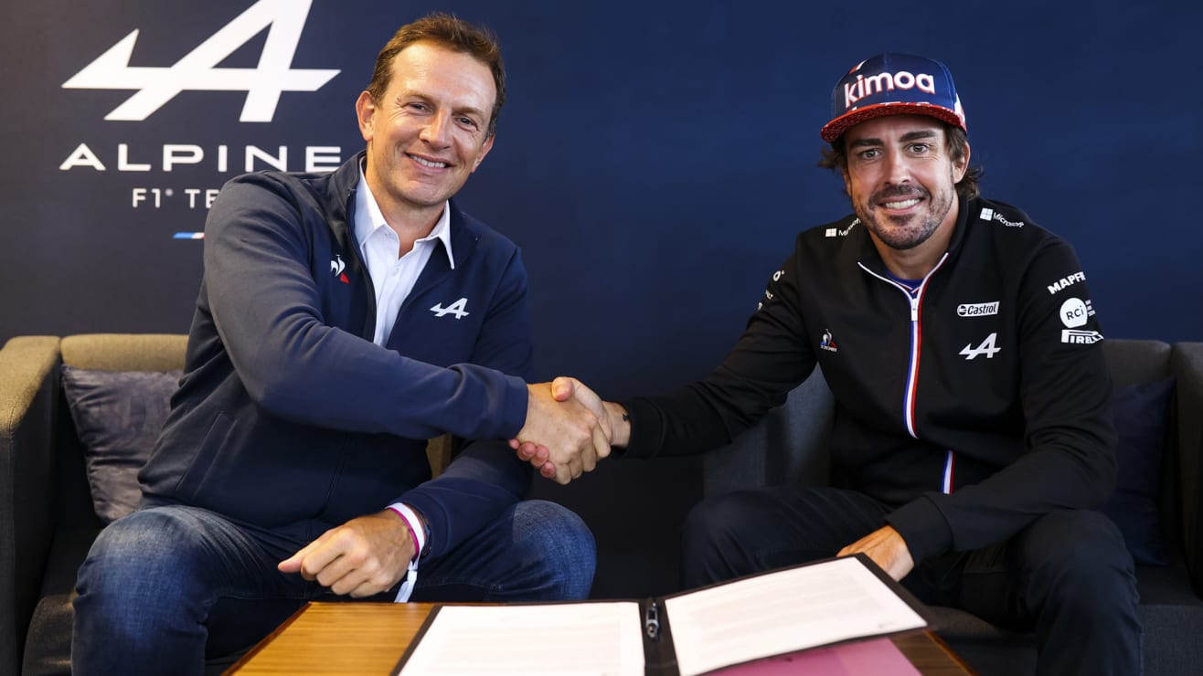 Alpine confirm Fernando Alonso will stay with the team for the 2022 ...