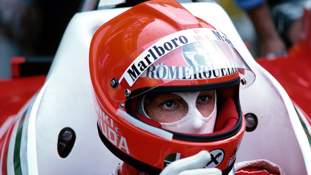 niki lauda burn helmet