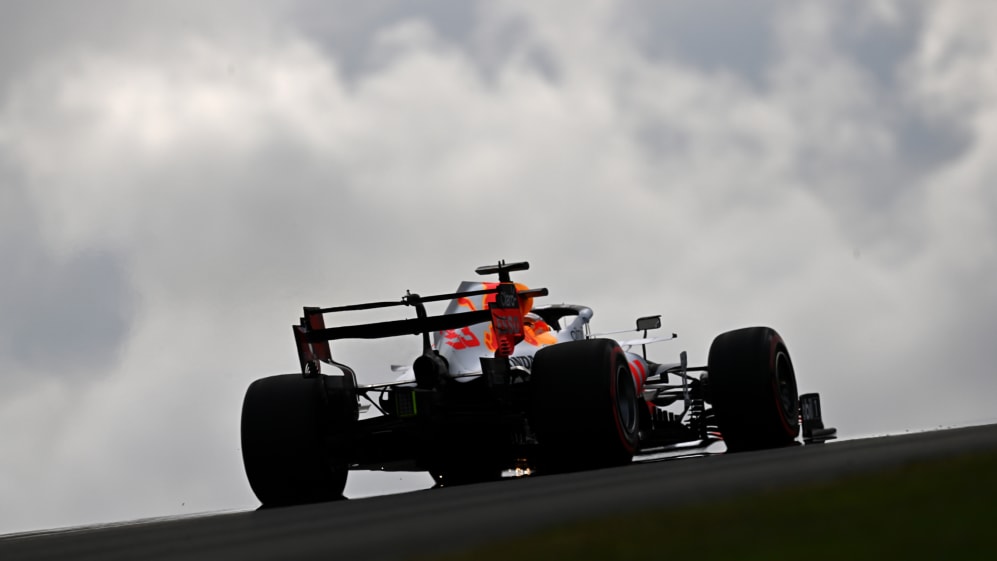 ISTANBUL, TURKEY - OCTOBER 09: Max Verstappen of the Netherlands driving the (33) Red Bull Racing