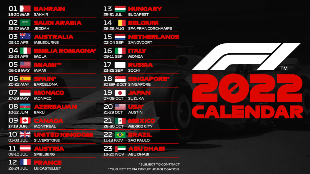 F1 2023 Calendar Download Ios