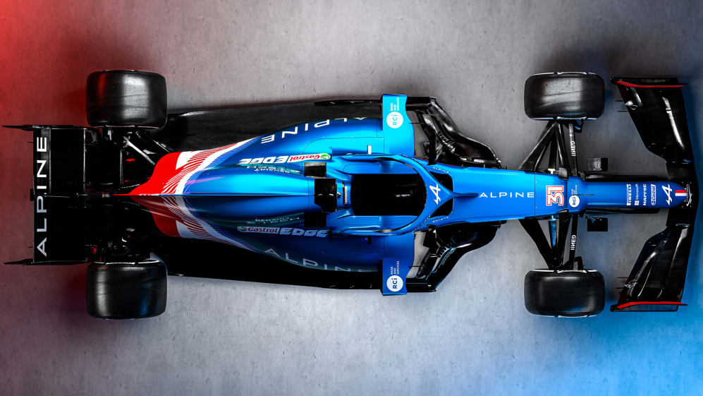 Alpine reveal striking blue, white and red livery at 2021 F1 season ...