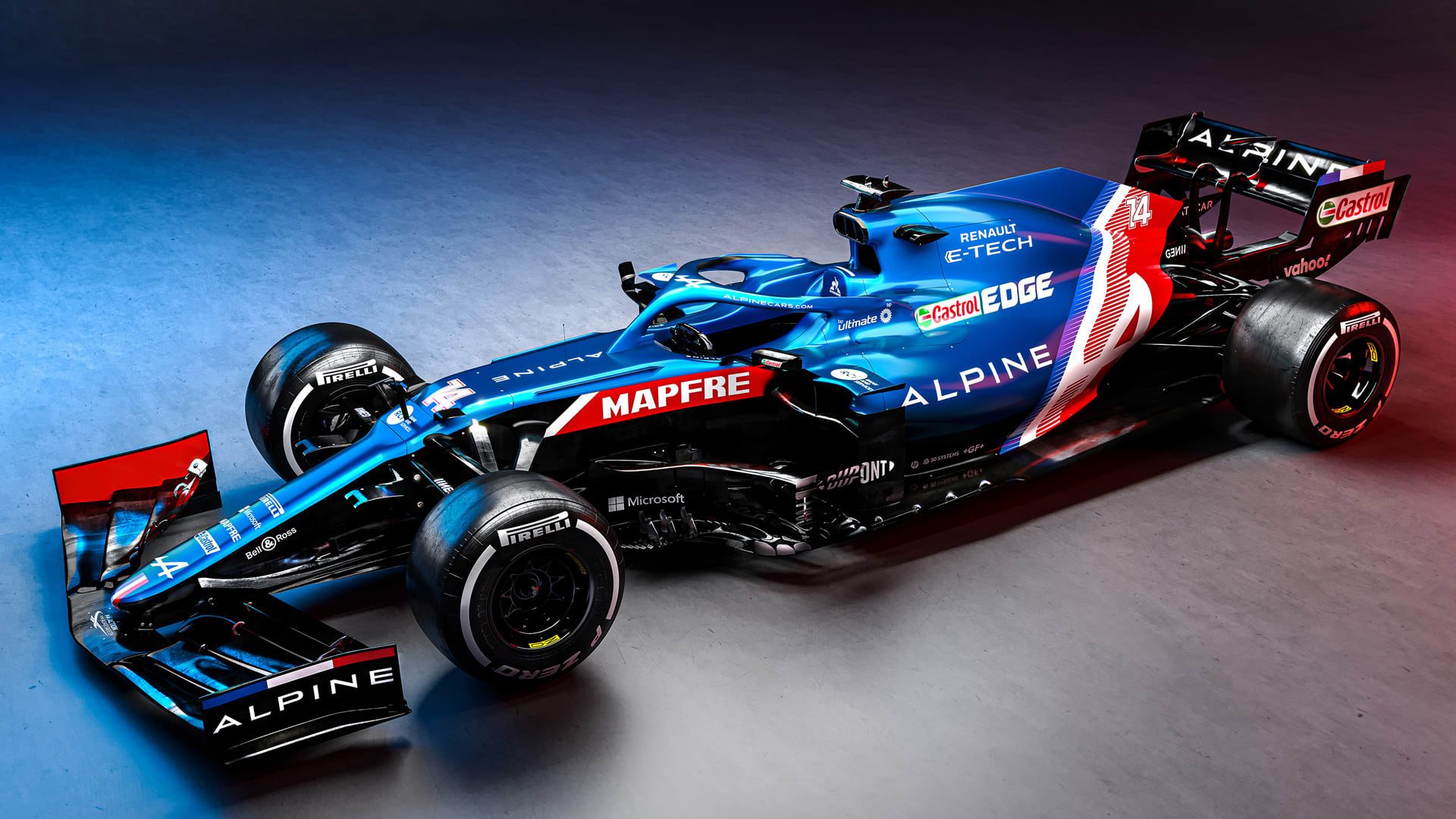 Alpine reveal striking blue, white and red livery at 2021 F1 season launch Formula 1®