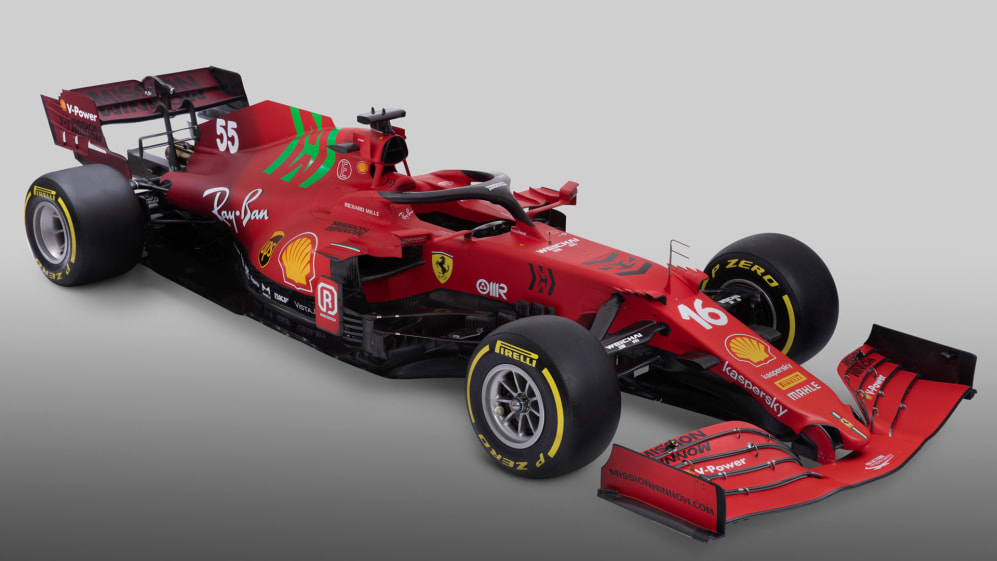 FIRST LOOK: Ferrari unveil hotly-anticipated SF21 F1 car – with splash of  green on traditional red livery