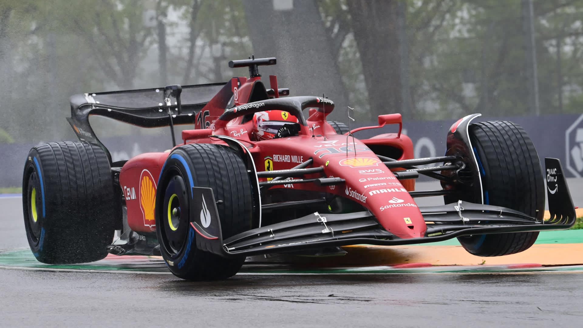 2022 Emilia Romagna Grand Prix FP1 report and highlights Charles Leclerc leads Carlos Sainz in soaked practice session ahead of qualifying Formula 1®