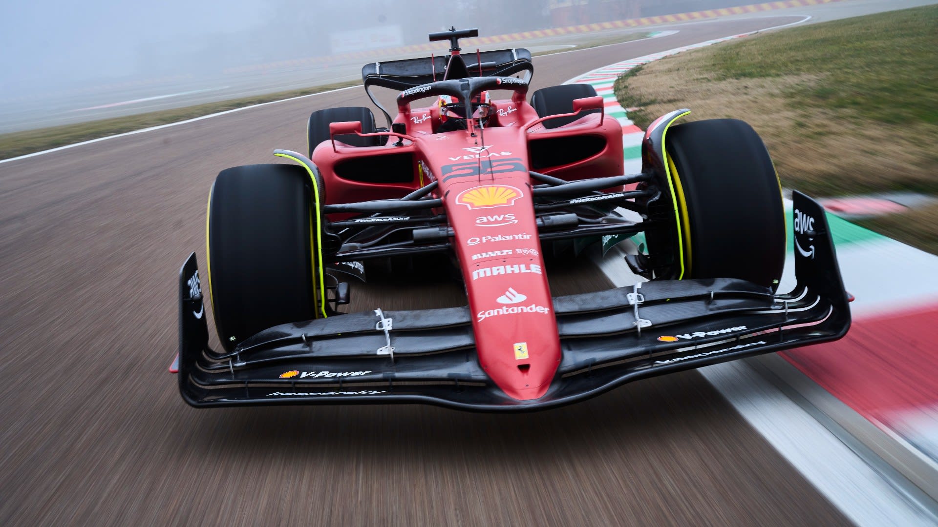 Ferrari drivers Sainz and Leclerc shake down new F1-75 car at Fiorano Formula 1®
