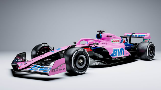 Alpine launch 2022 F1 car: Striking new blue and pink look revealed with  colour 'flip' plan in place, F1 News