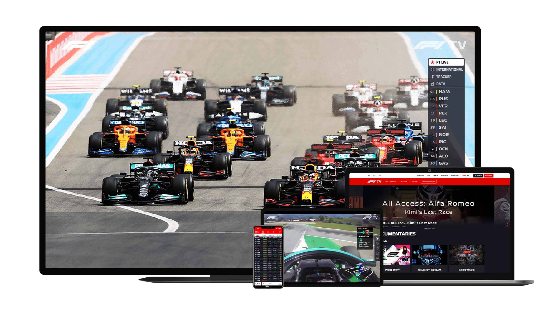 F1 TV Pro Test drive F1 TV Pro with a free trial and see the