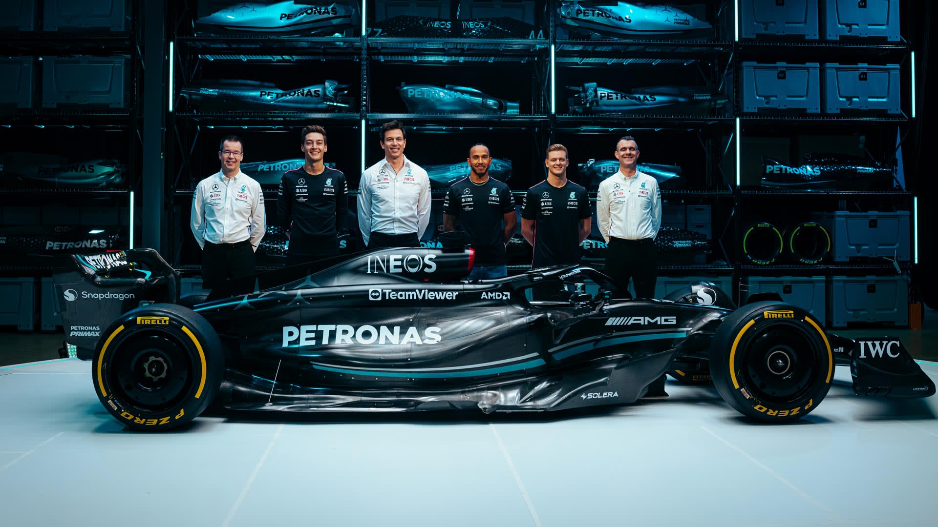 First Look: Mercedes Goes Back to Black for 2023 Formula 1 W14 Livery