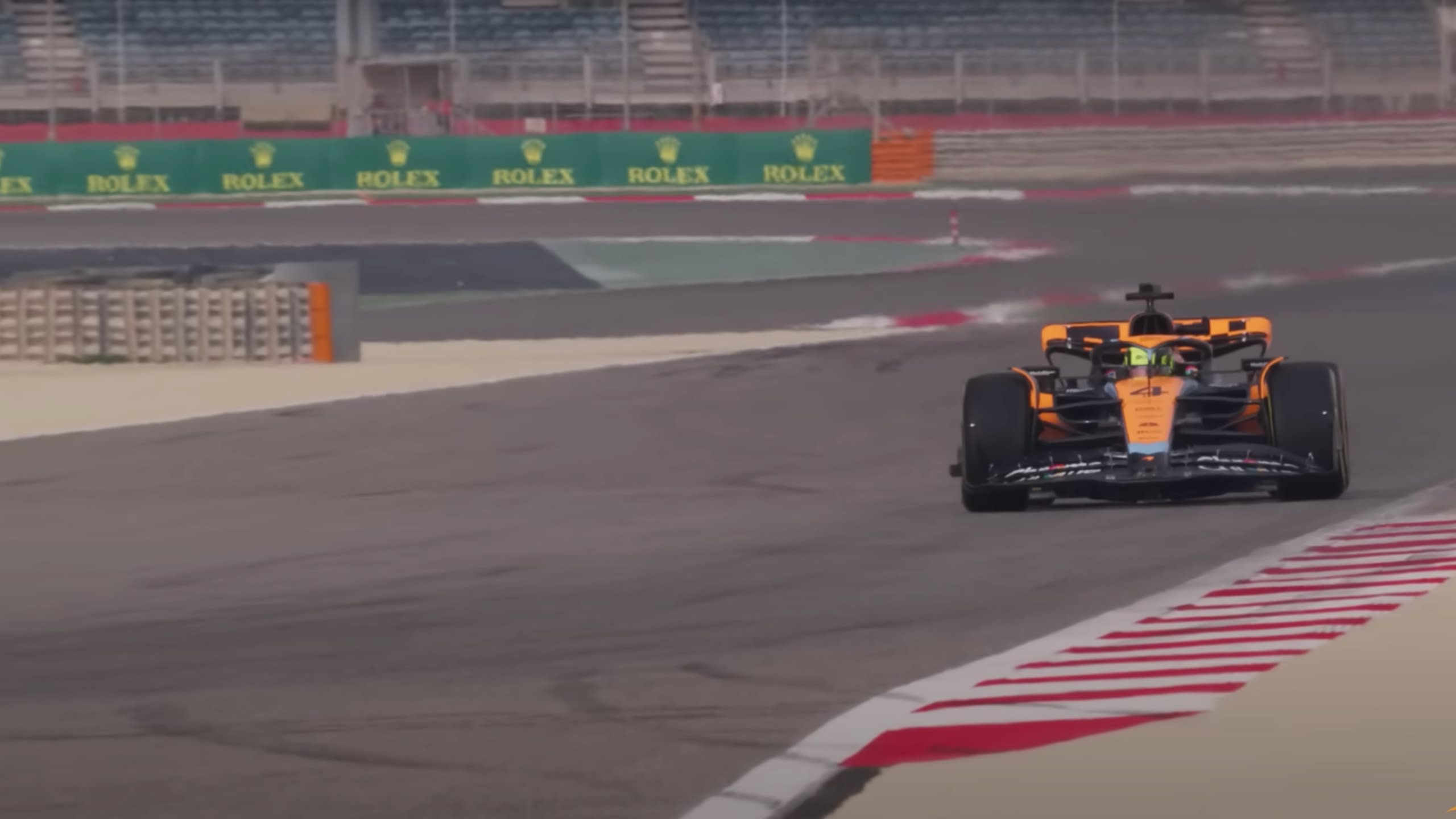 WATCH McLarens new F1 car hits the track for the first time in Bahrain Formula 1®