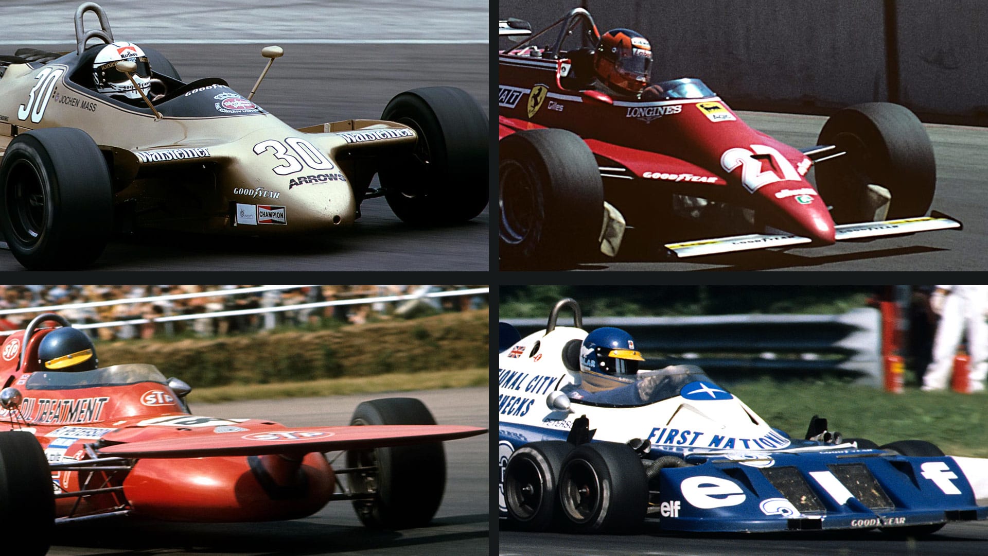 From the six wheeled Tyrrell to the dual rear-wing Ferrari