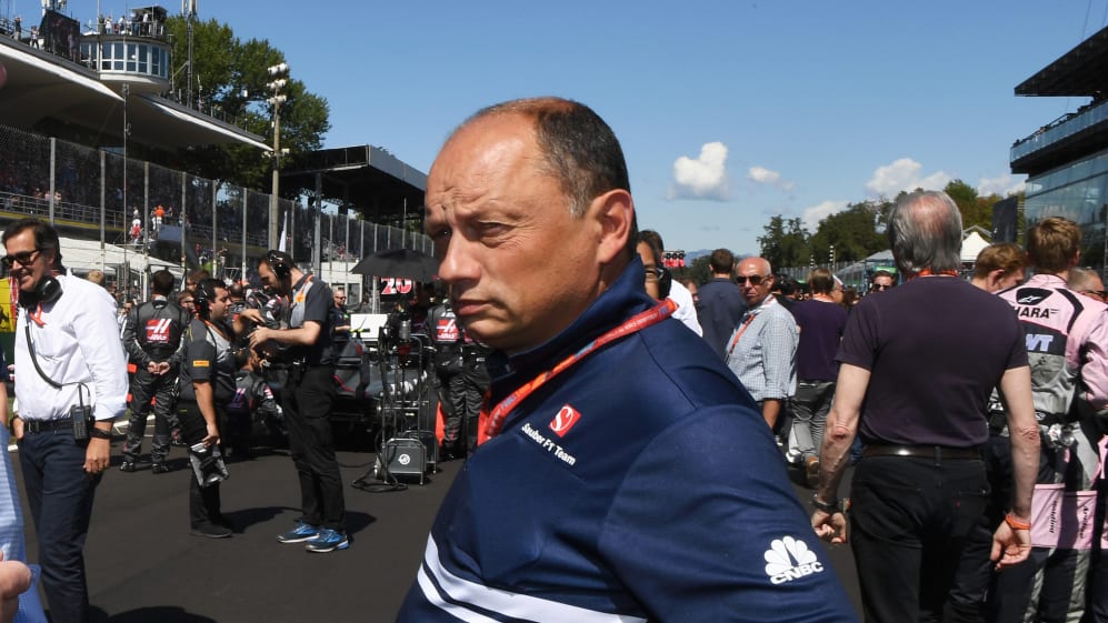www.sutton-images.com
Frederic Vasseur (FRA) Sauber Team Principal on the grid at Formula One