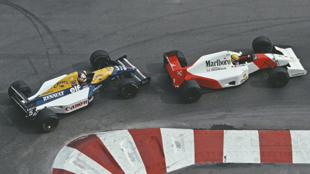 Ayrton Senna watching the race (1992)