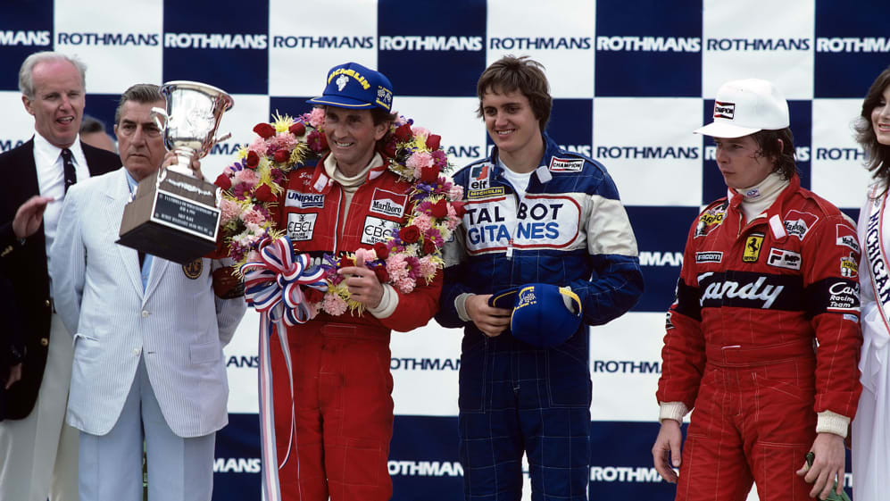 John Watson, Eddie Cheever, Didier Pironi, Jean-Marie Balestre, Grand Prix of Detroit, Detroit