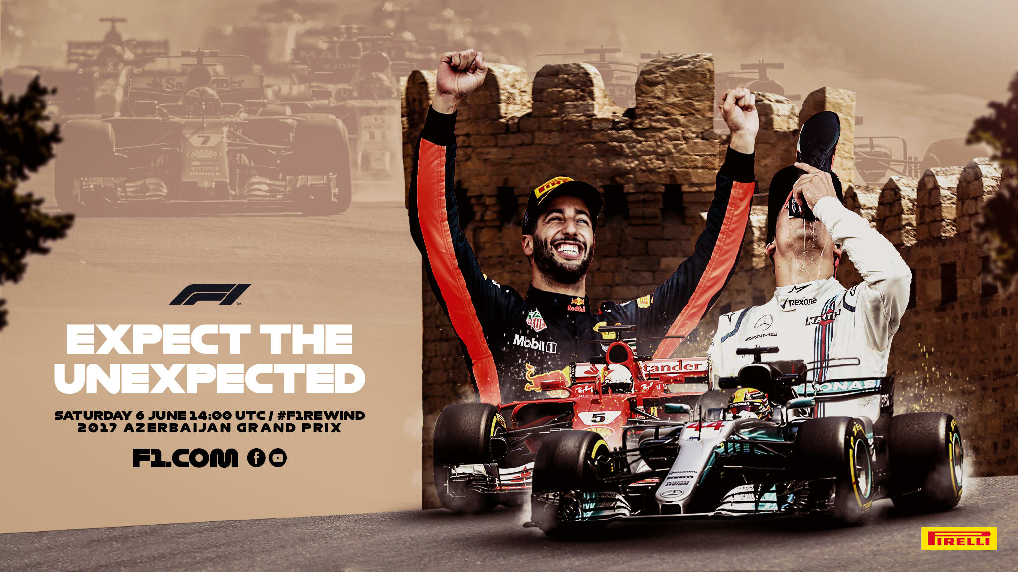 F1 REWIND Re-live Daniel Ricciardos unlikely victory at the 2017 Azerbaijan GP Formula 1®