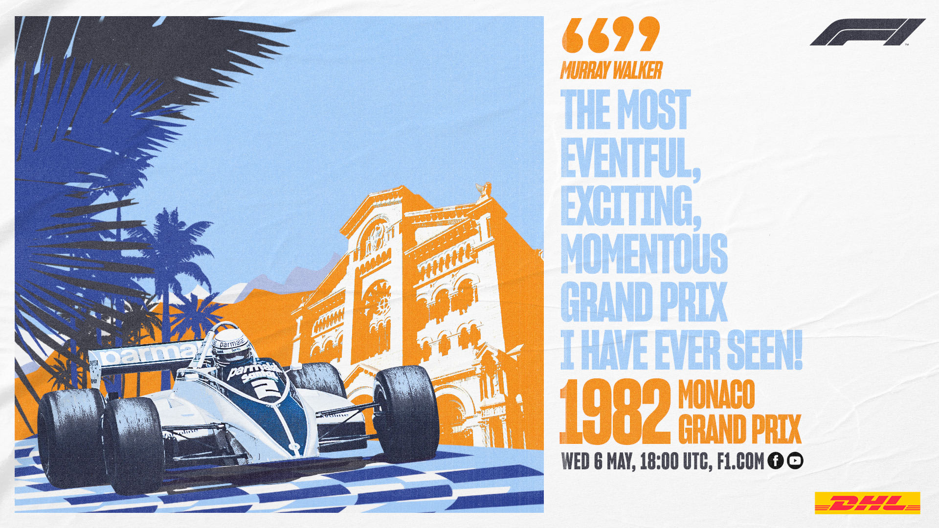 WATCH LIVE Join our stream of the legendary 1982 Monaco Grand Prix Formula 1