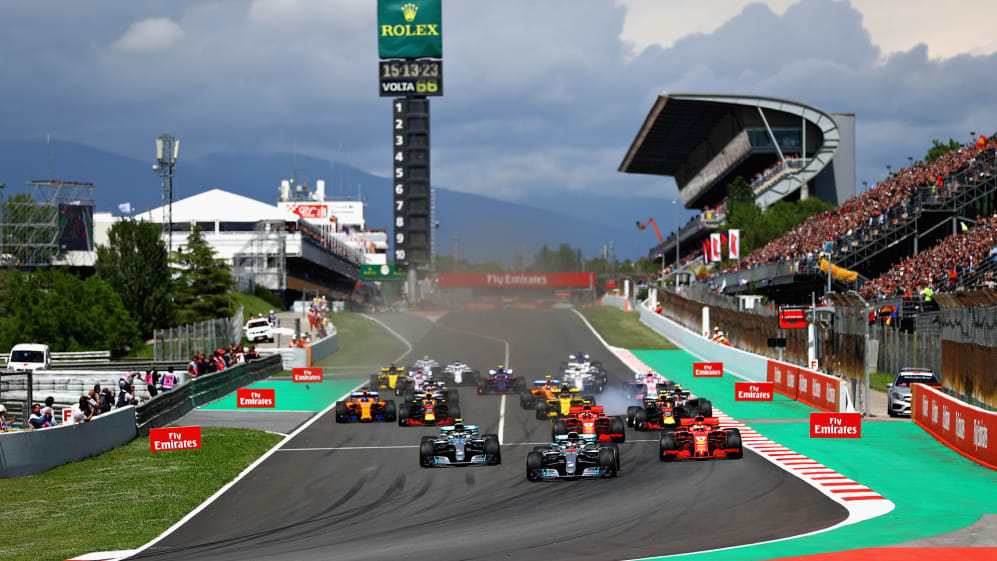 MONTMELO, SPAIN - MAY 13: Lewis Hamilton of Great Britain driving the (44) Mercedes AMG Petronas F1