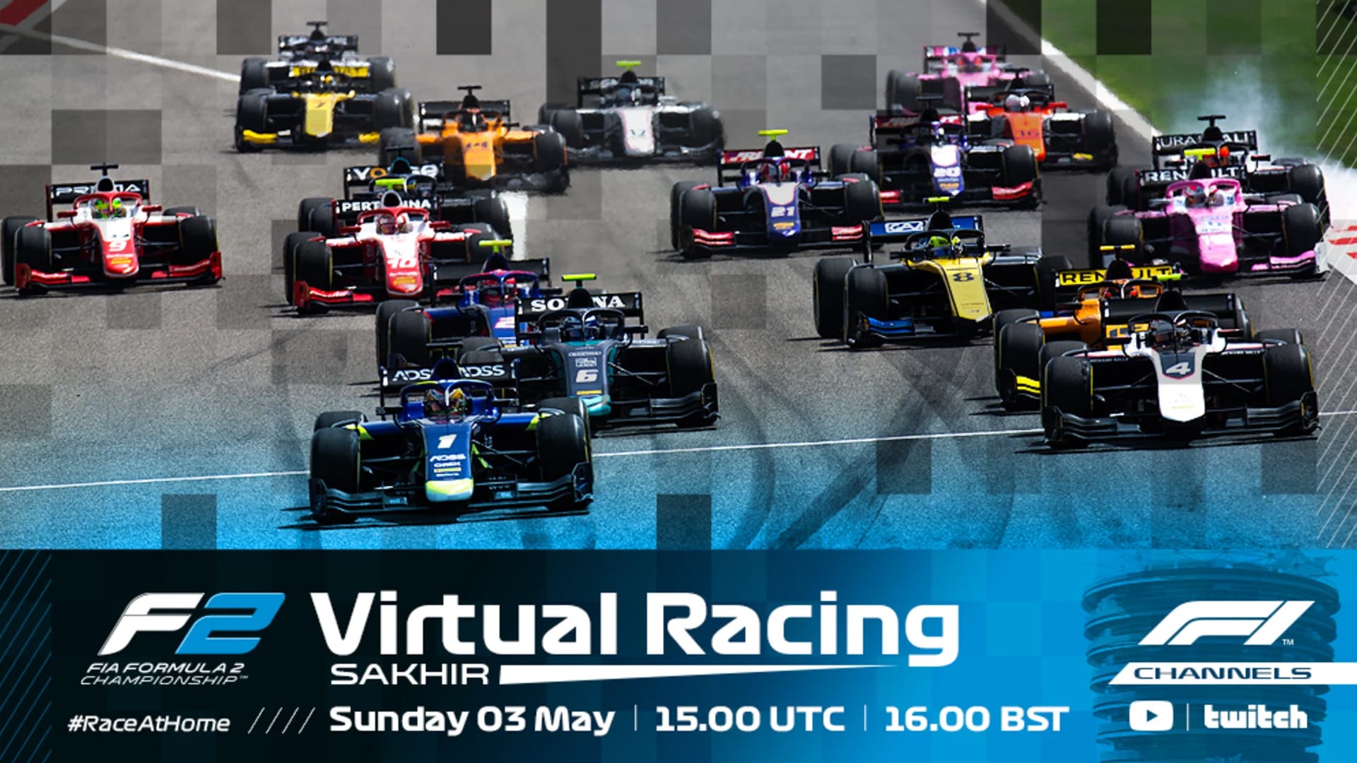 WATCH LIVE Join our stream of the opening round of F2/F3 Virtual Racing Formula 1®